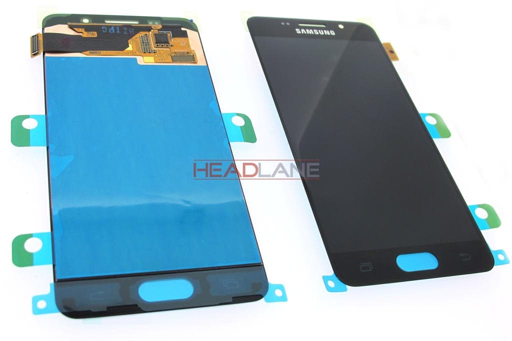 Samsung SM-A310 Galaxy A3 (2016) LCD Display / Screen + Touch - Black / Gold - view 2