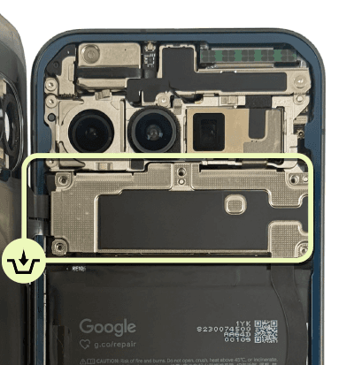 Google Pixel 11 Mainboard /Motherboard Cowling / Bracket - view 3