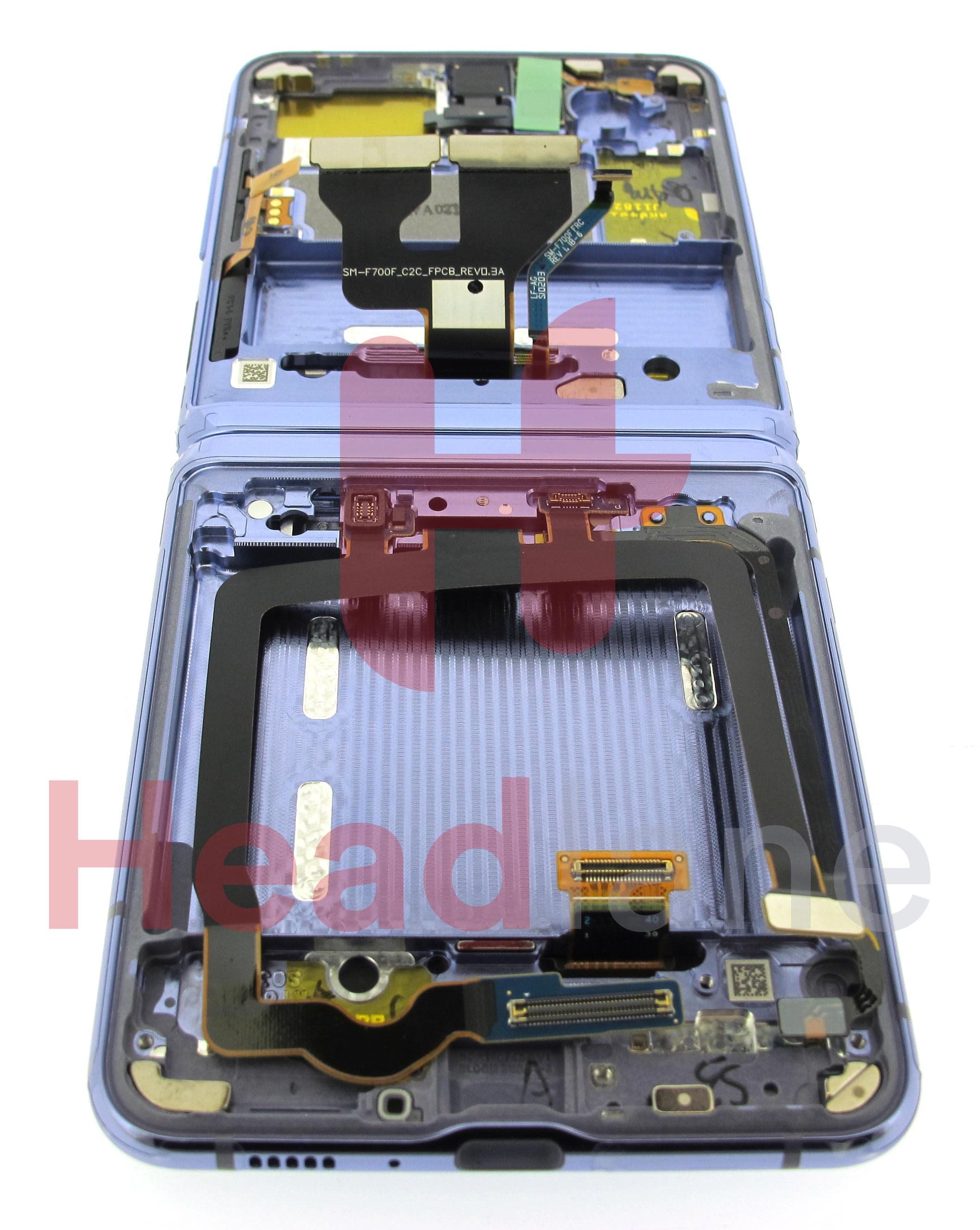 Samsung SM-F700 Galaxy Z Flip LCD Display / Screen + Touch - Purple - view 2