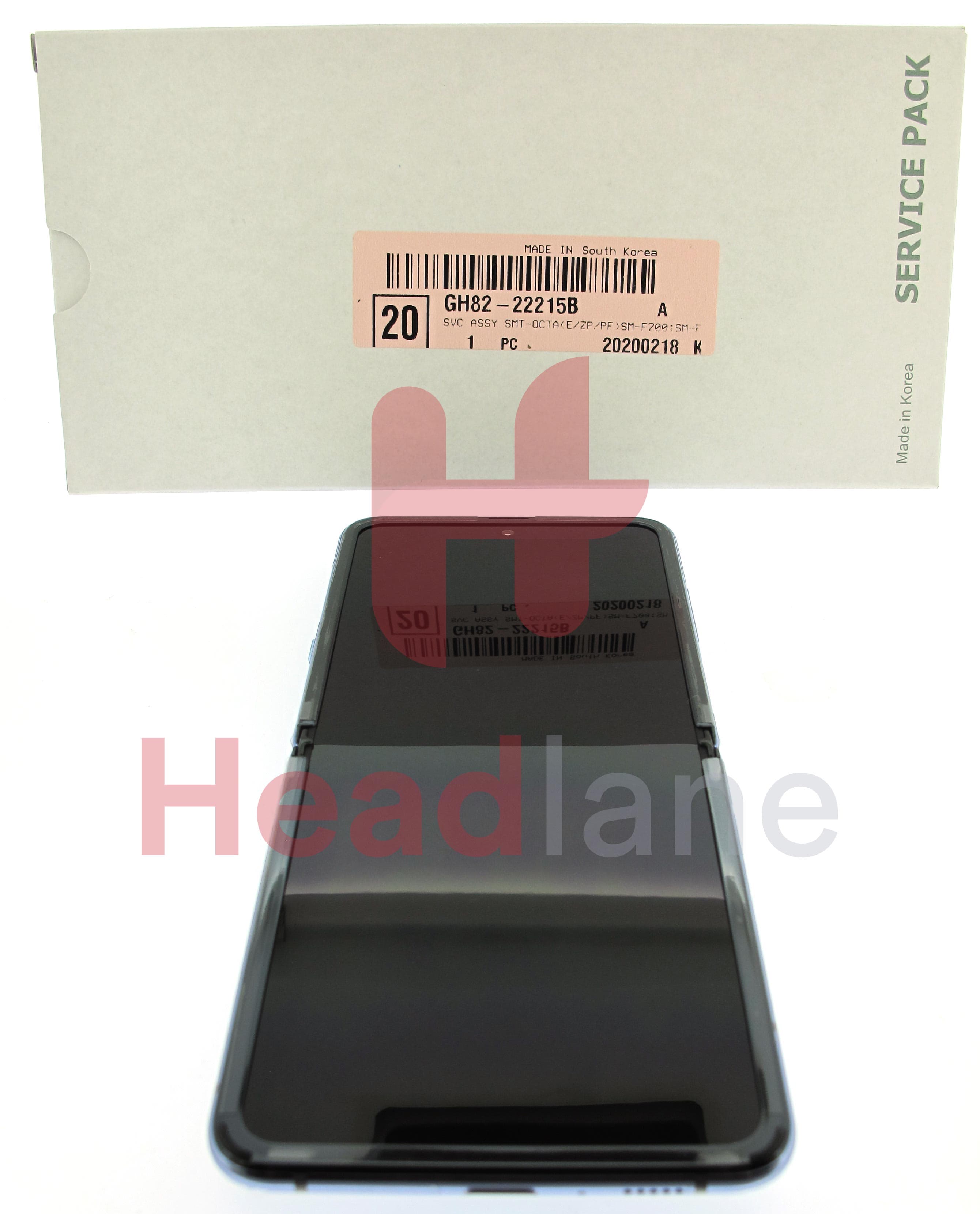 Samsung SM-F700 Galaxy Z Flip LCD Display / Screen + Touch - Purple - view 3