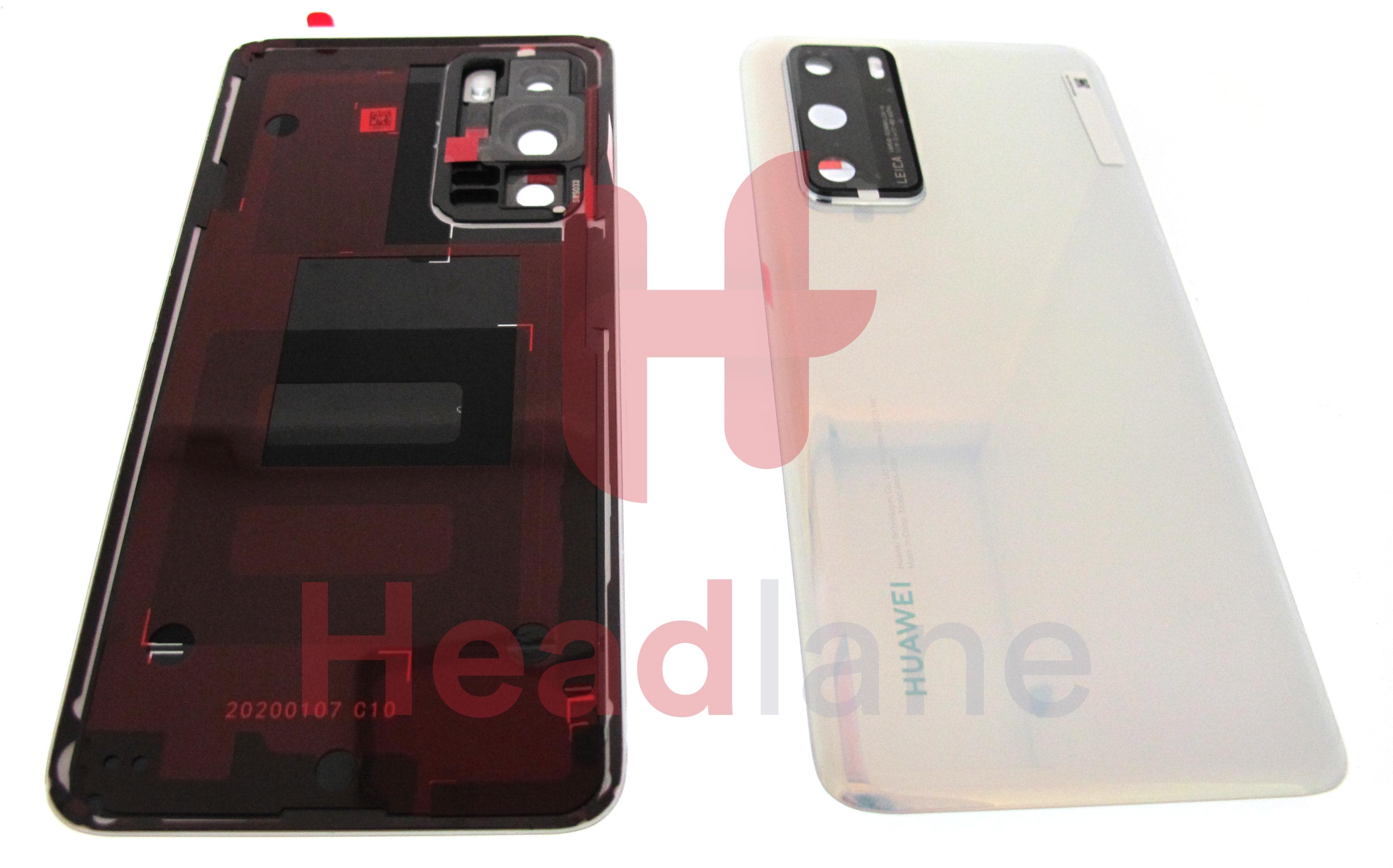 Huawei P40 Back / Battery Cover - Ice White - view 2