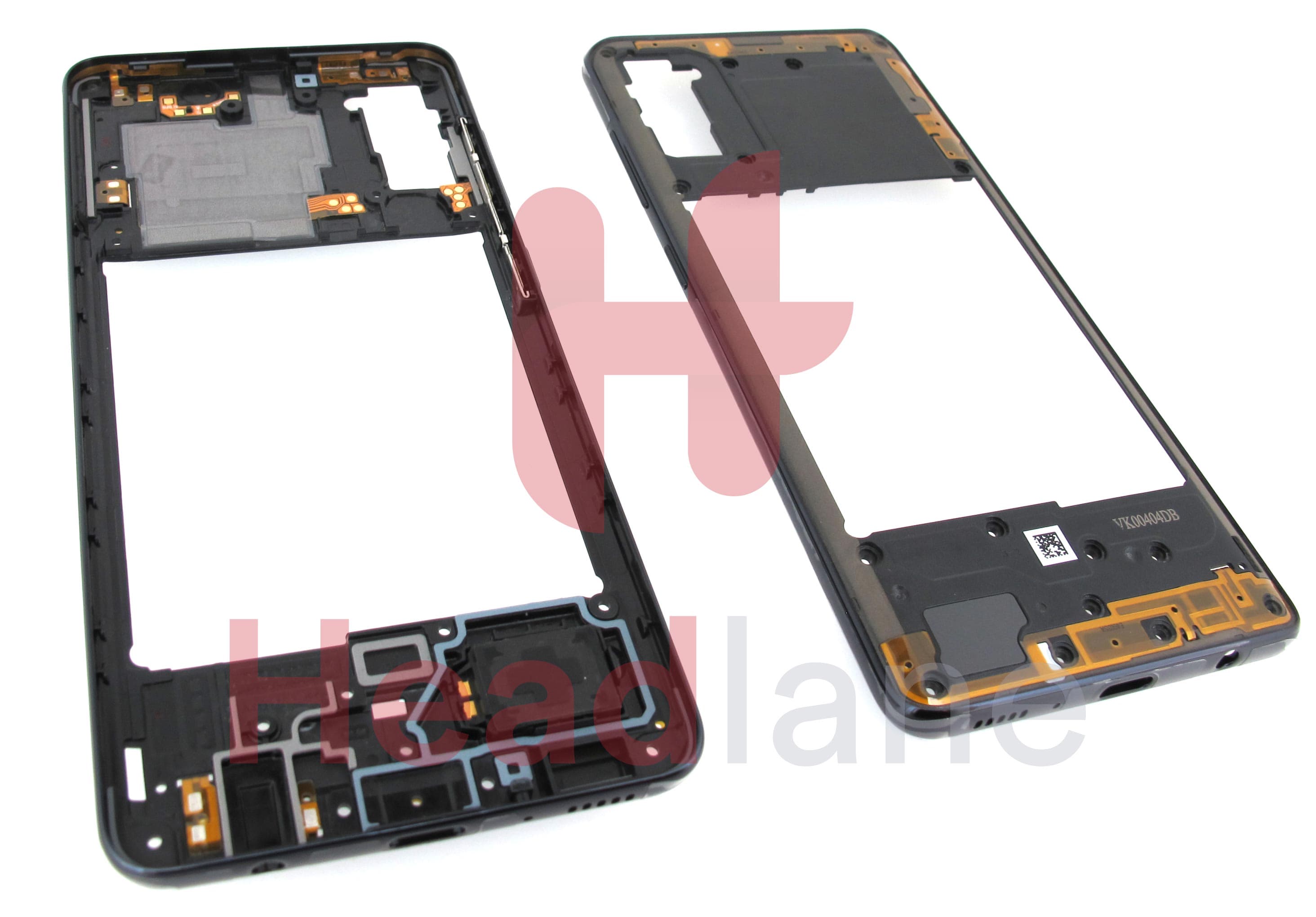 Samsung SM-A415 Galaxy A41 Middle Cover / Chassis - Black - view 2