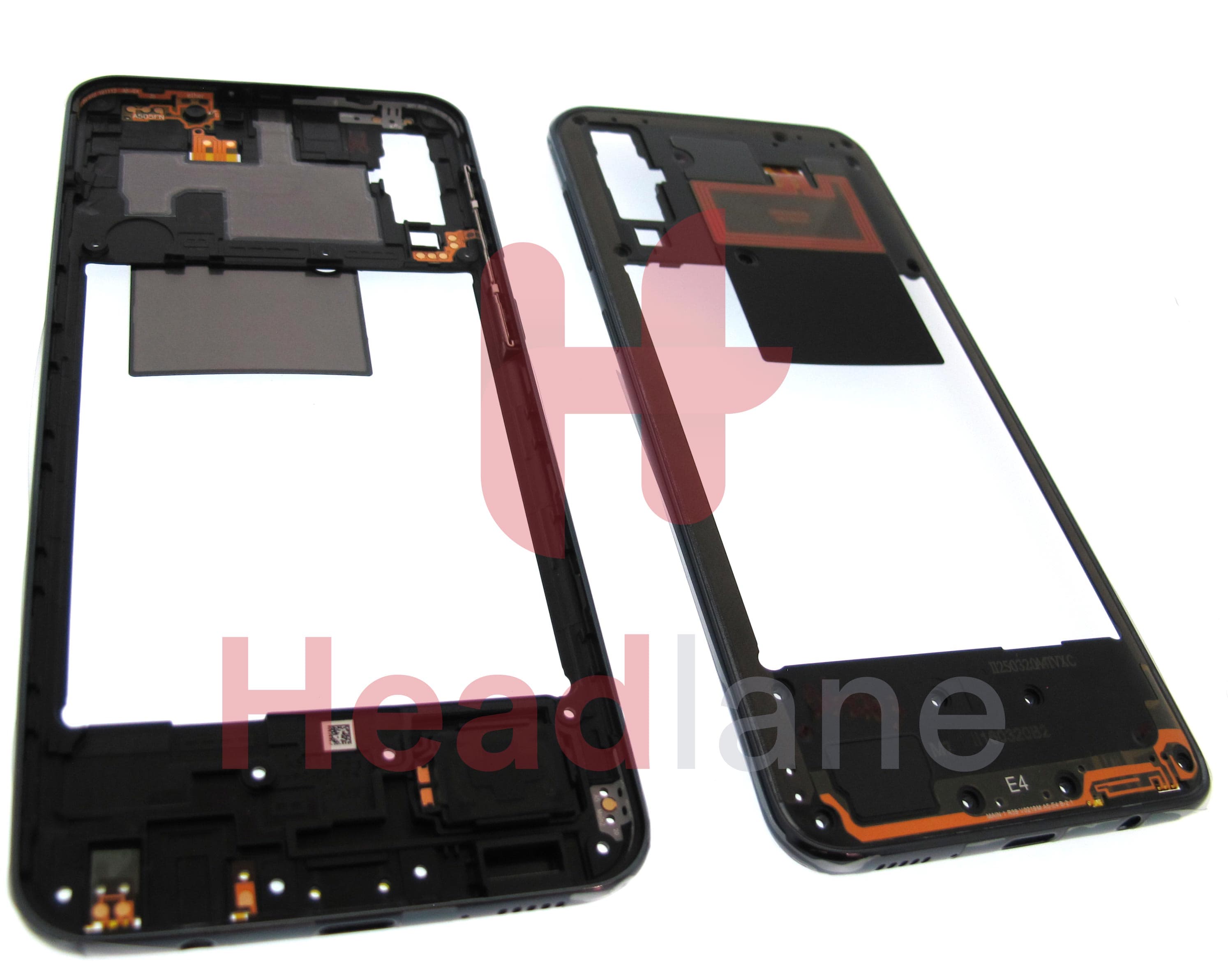 Samsung SM-A505 Galaxy A50 Middle Cover / Chassis - Black - view 2