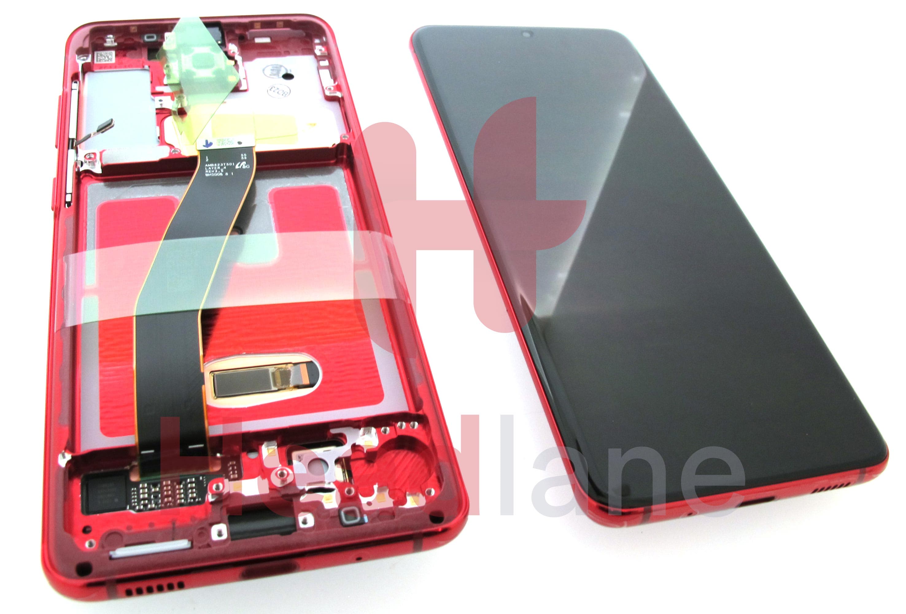 Samsung SM-G980 Galaxy S20 LCD Display / Screen + Touch - Red - view 2