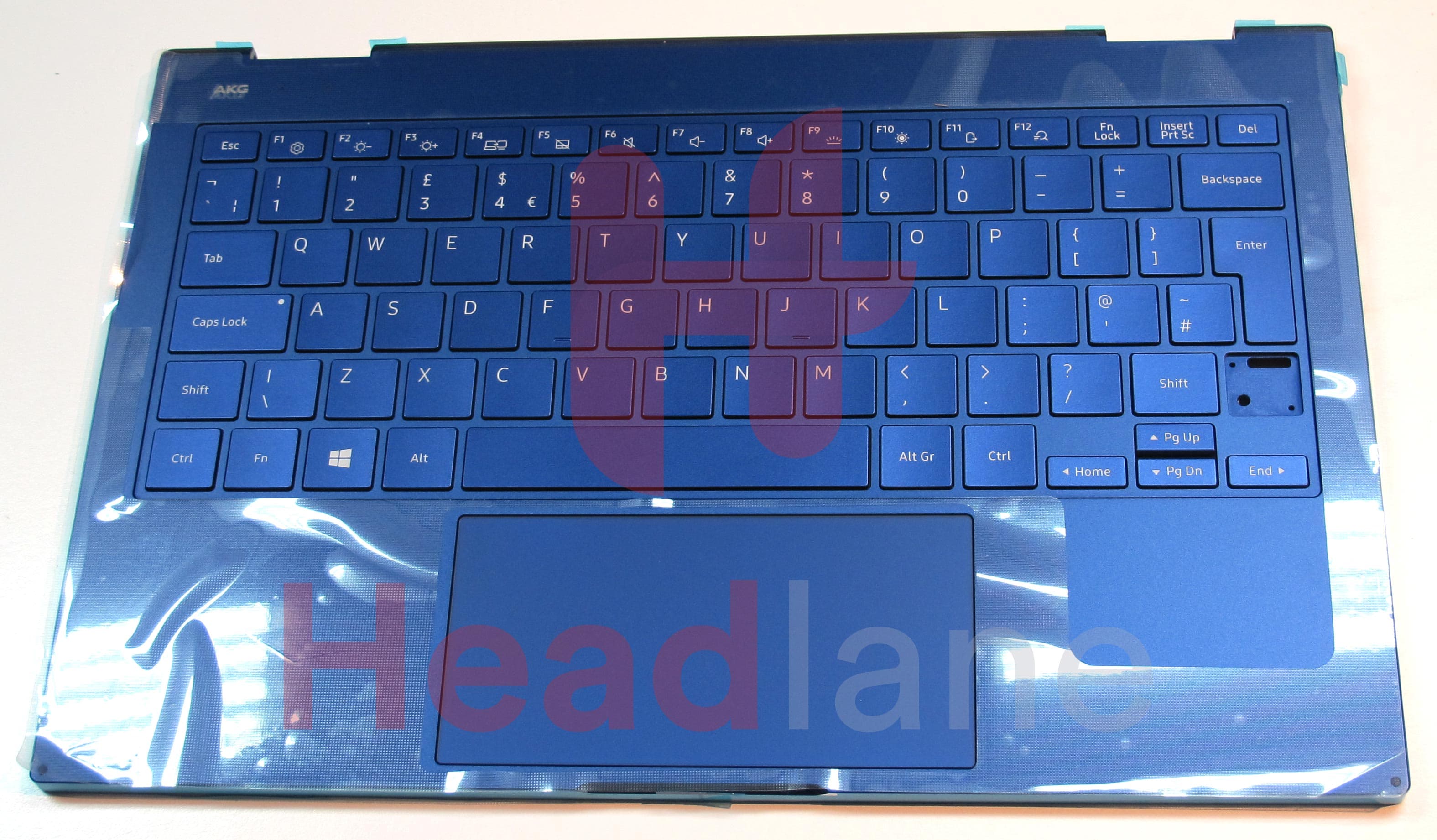 Samsung NP930QCG Galaxy Book Flex 13.3" Top Cover / Keyboard (UK QWERTY) - Blue - view 2