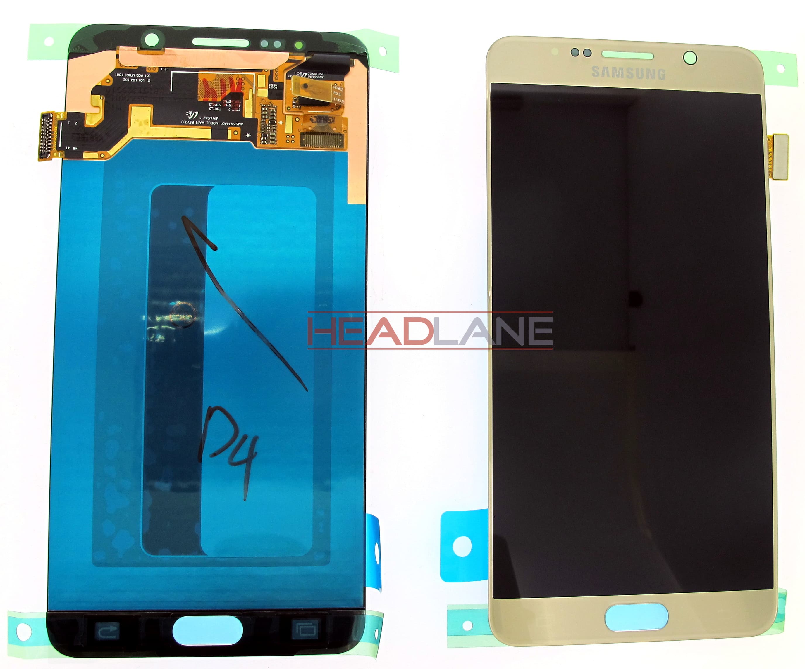Samsung SM-N920 Galaxy Note 5 LCD Display / Screen + Touch - Gold - view 2