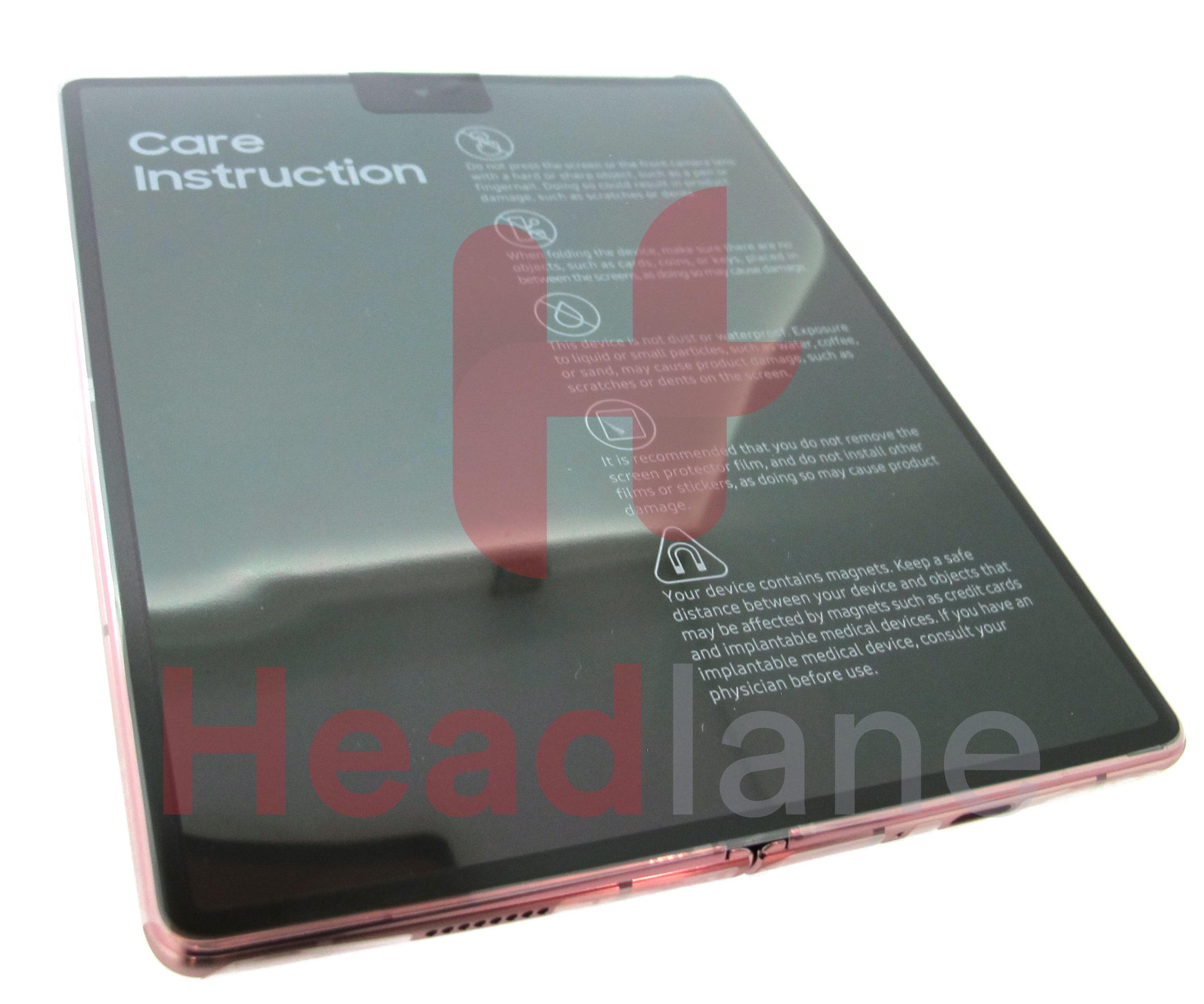 Samsung SM-F916 Galaxy Z Fold2 5G LCD Display / Screen + Touch - Mystic Bronze (Silver Hinge) - view 3