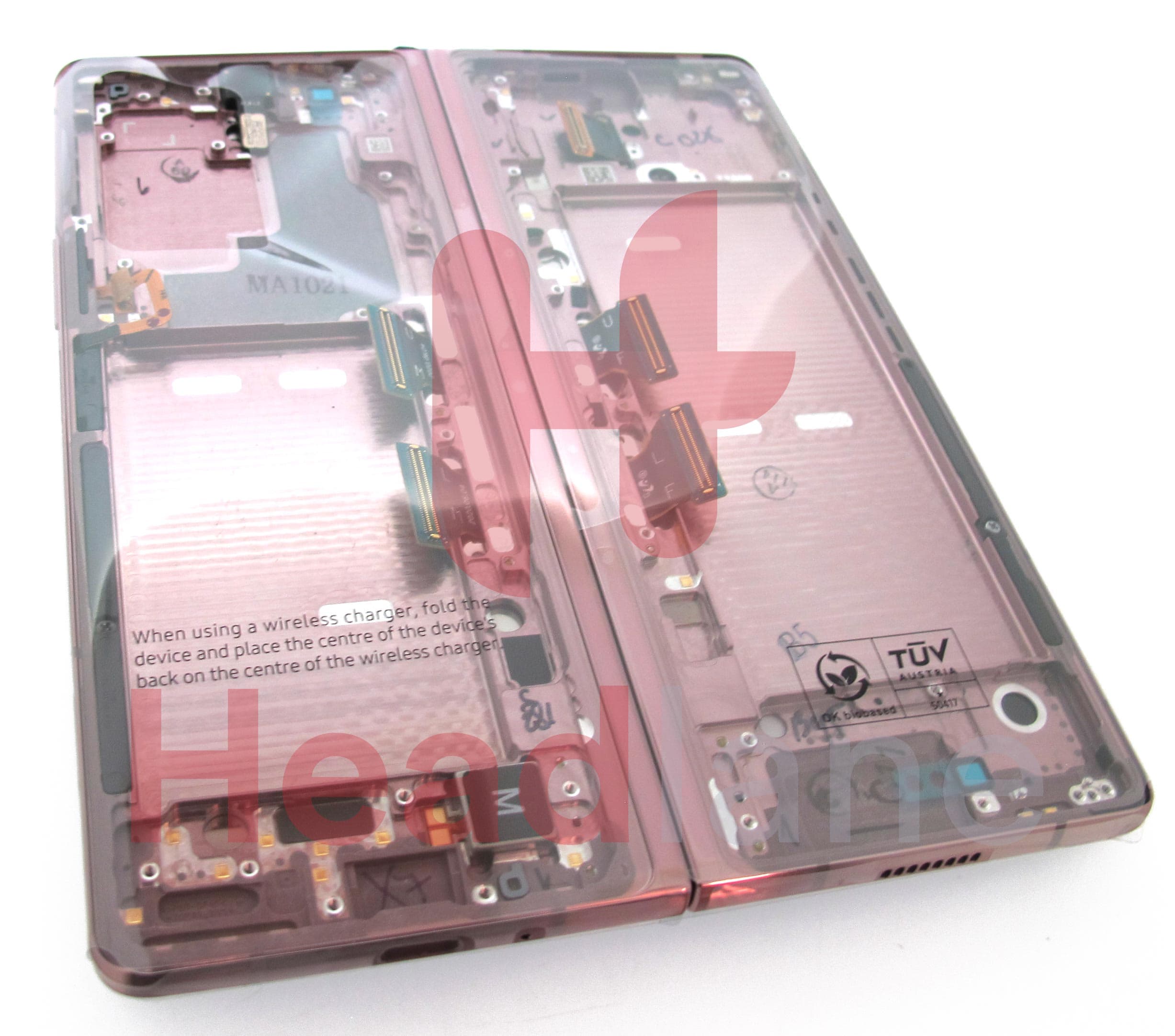 Samsung SM-F916 Galaxy Z Fold2 5G LCD Display / Screen + Touch - Mystic Bronze (Silver Hinge) - view 4