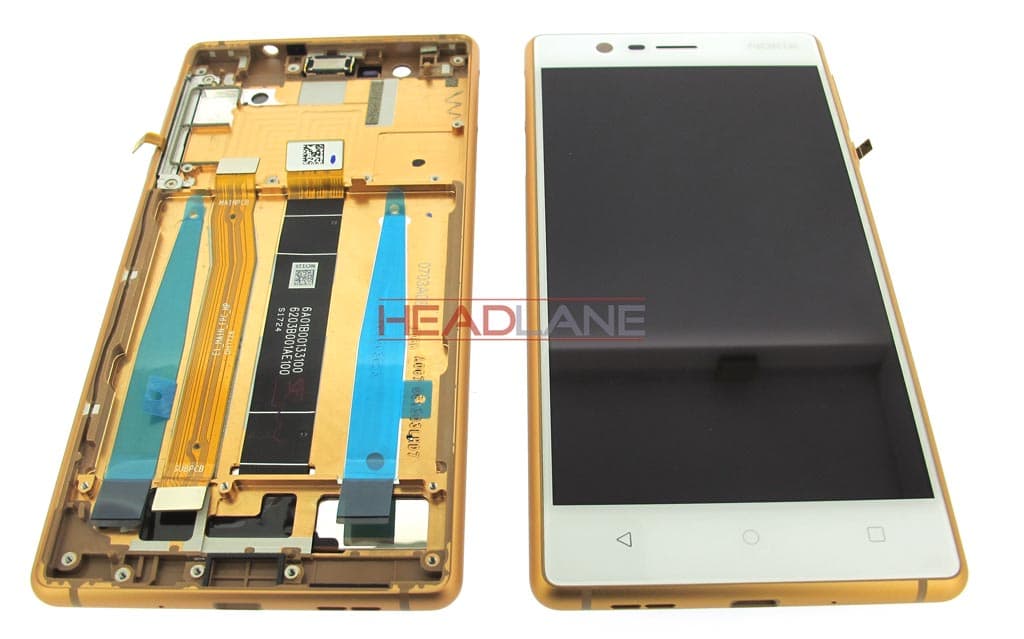 Nokia 3 LCD Display / Screen + Touch - Copper (Type A - Dual SIM) - view 2