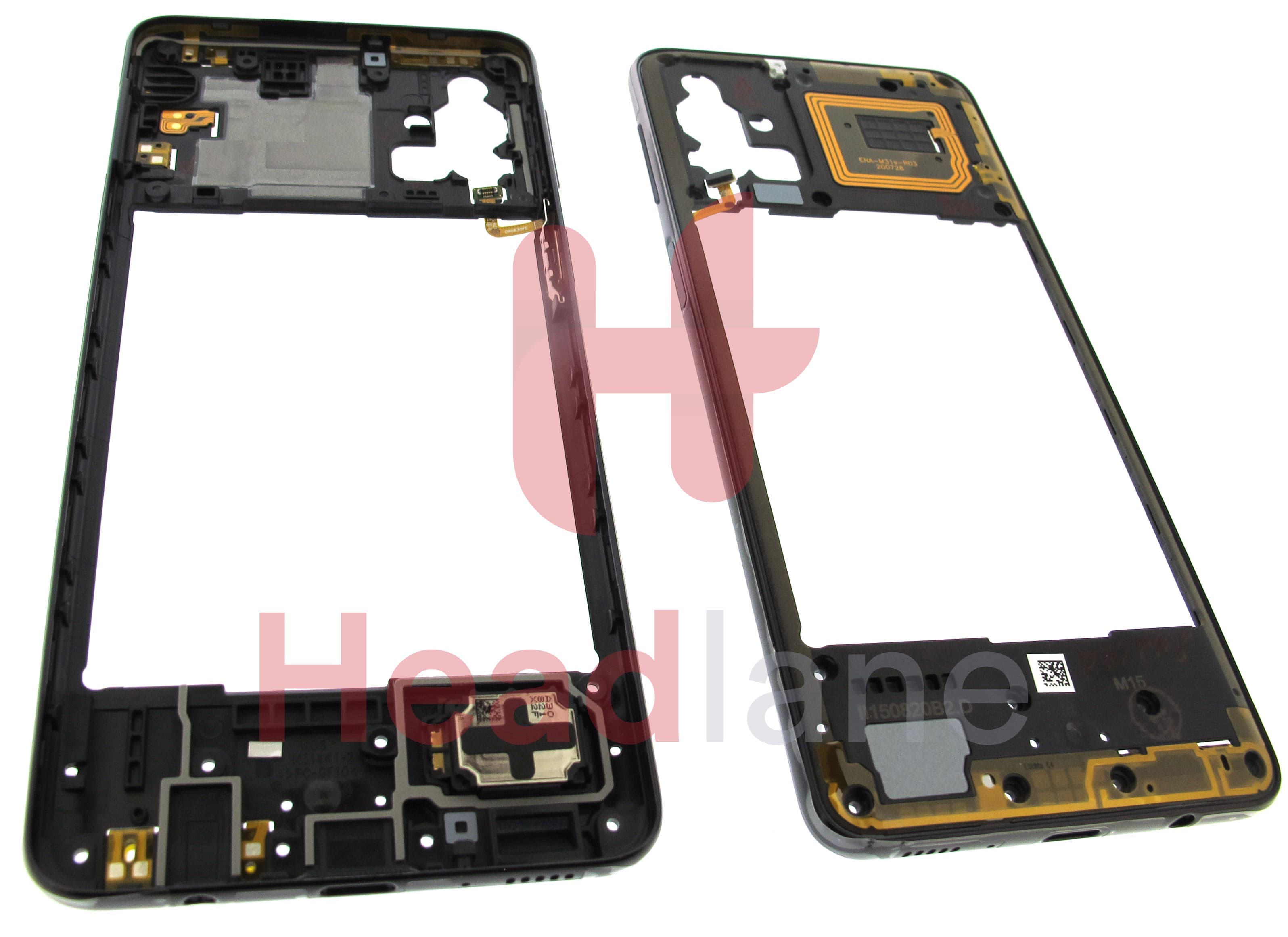 Samsung SM-M317 Galaxy M31s Middle Cover / Chassis - Black - view 2