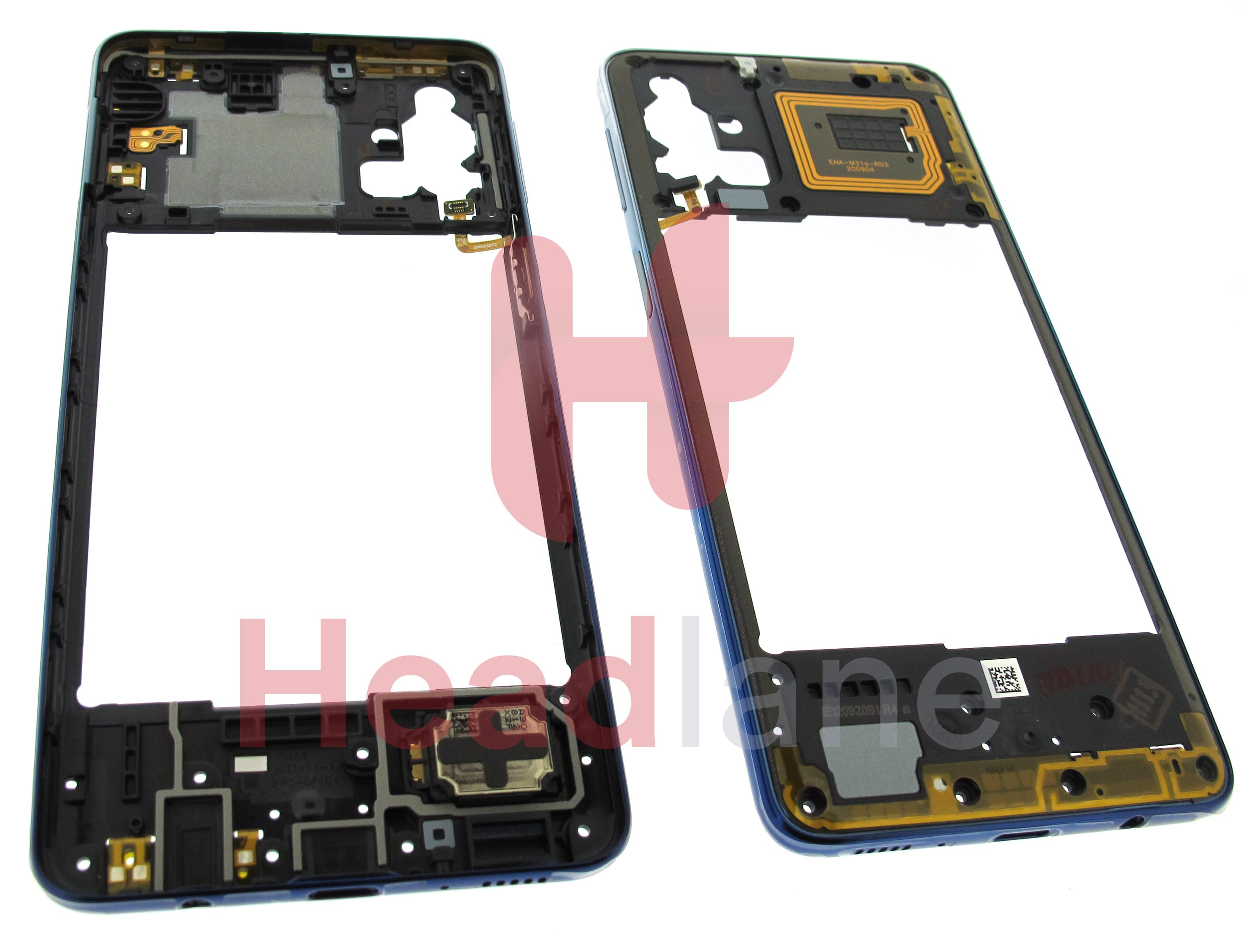 Samsung SM-M317 Galaxy M31s Middle Cover / Chassis - Blue - view 2