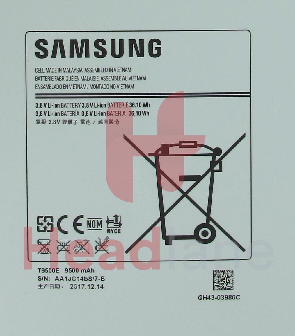 Samsung SM-P900 Galaxy NotePro 12.2" Battery T9500E - view 2