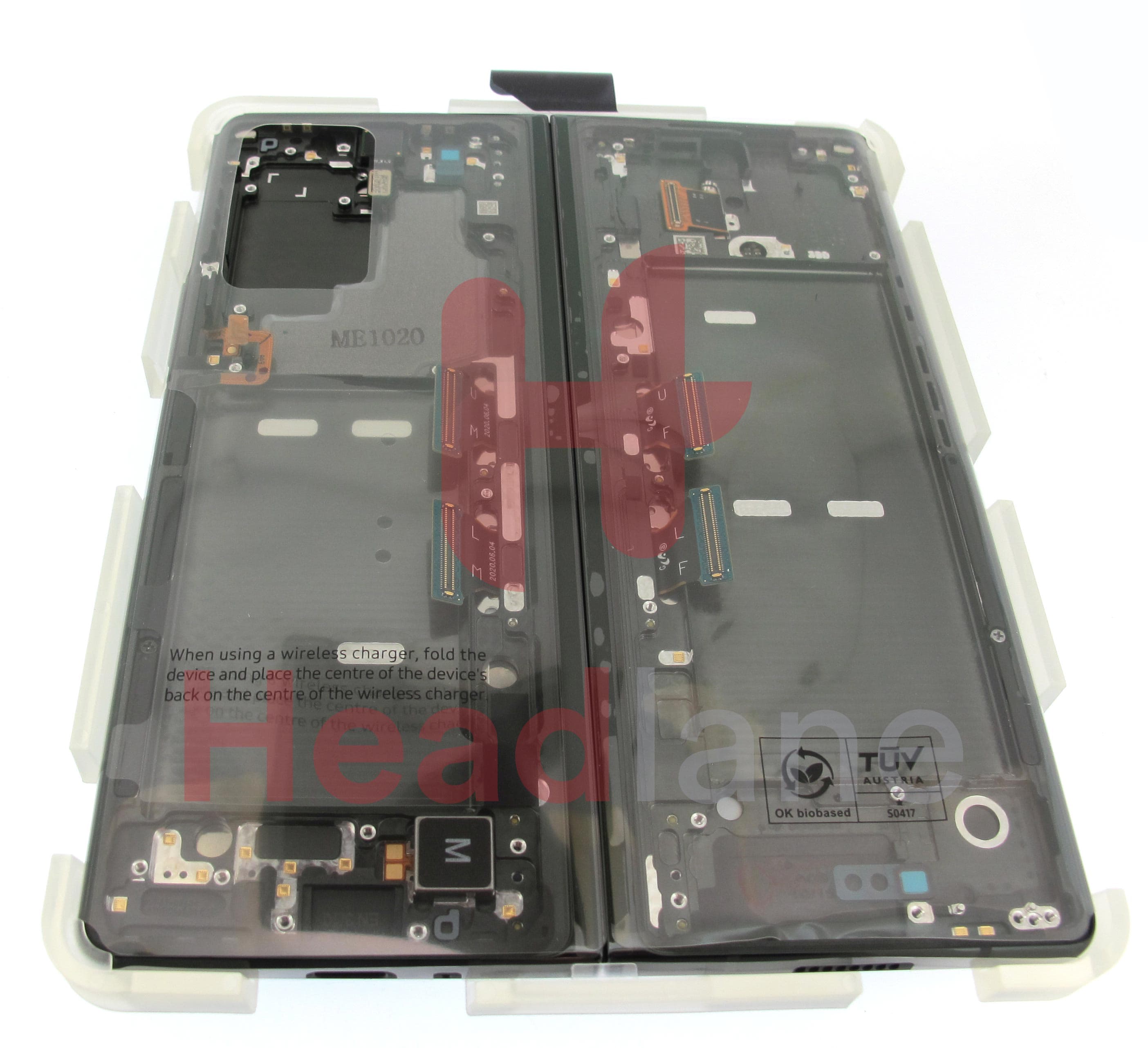 Samsung SM-F916 Galaxy Z Fold2 5G LCD Display / Screen + Touch - Mystic Black (Black Hinge) - view 2