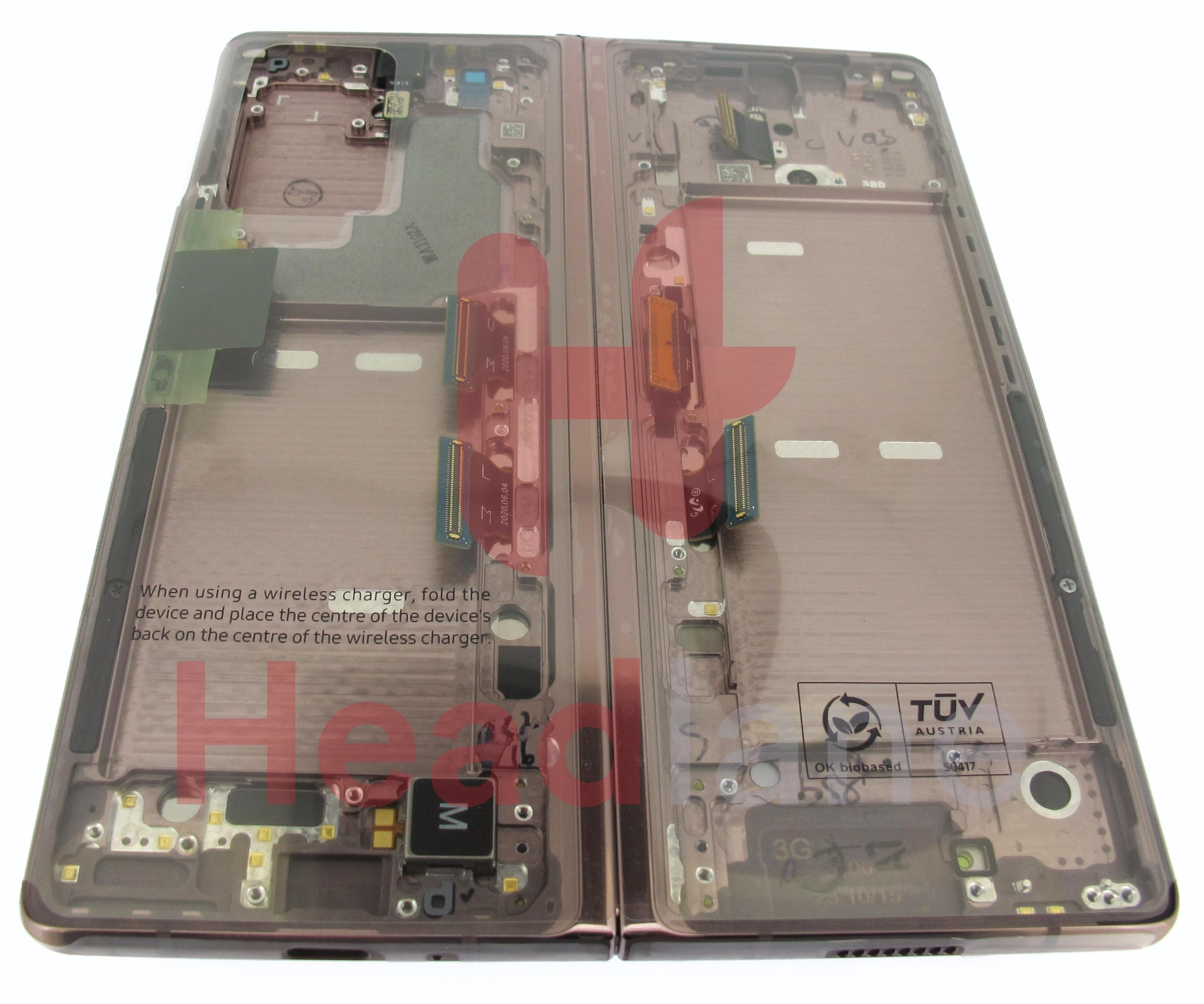 Samsung SM-F916 Galaxy Z Fold2 5G LCD Display / Screen + Touch - Mystic Bronze (Bronze Hinge) - view 2