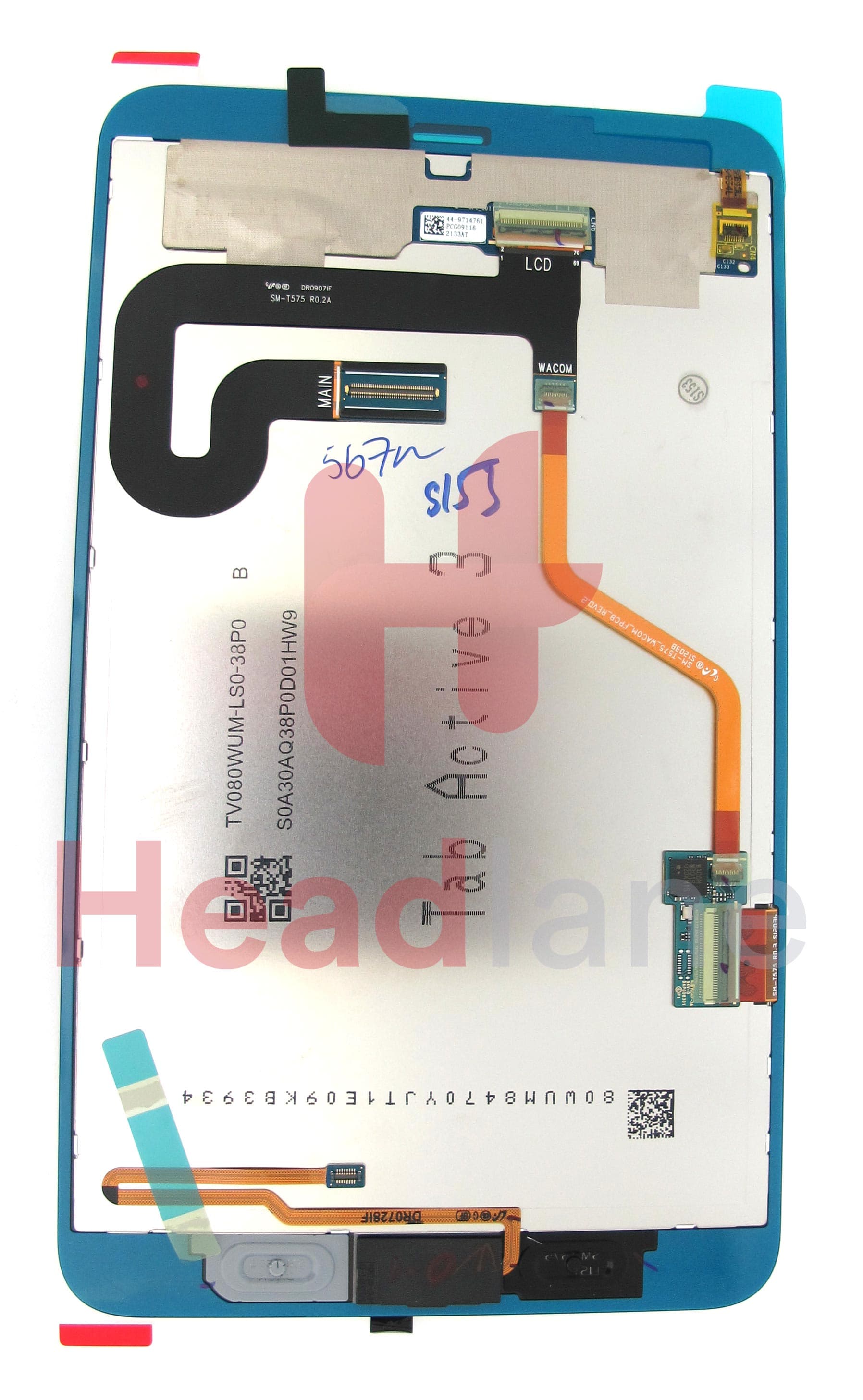 Samsung SM-T575 Galaxy Tab Active3 (LTE) LCD Display / Screen + Touch - view 2