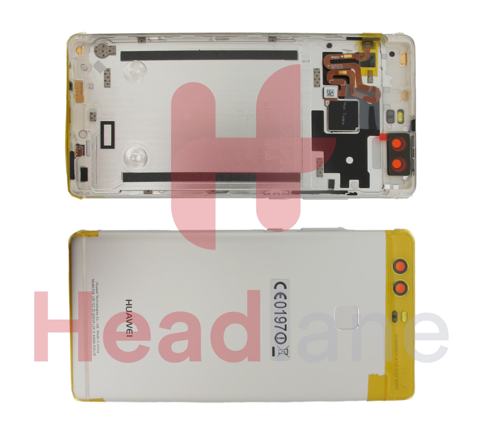 Huawei P9 Battery Cover - Silver - view 2