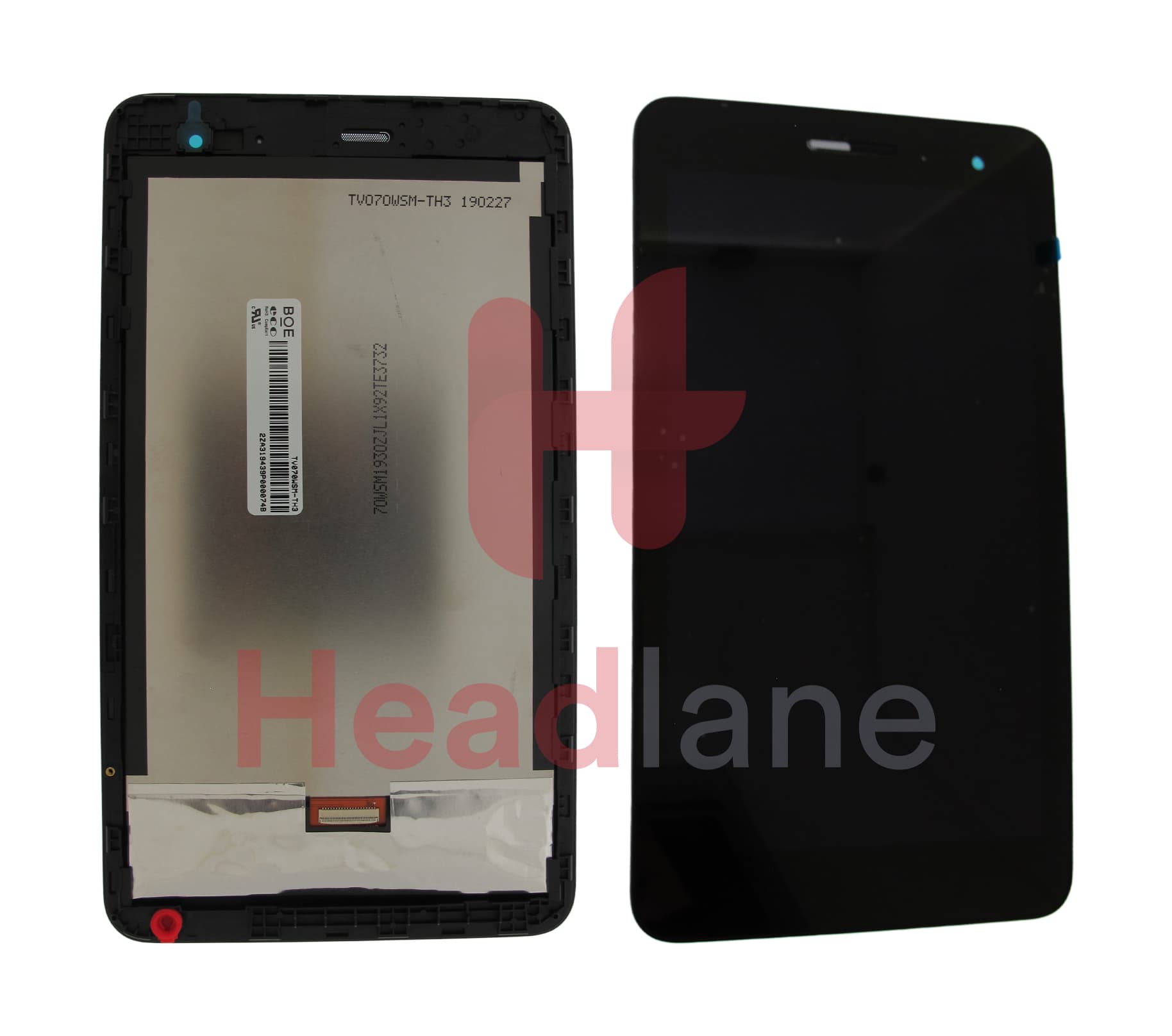 Huawei MediaPad T2 7.0" Front Cover + Touch Panel / Digitizer - Silver - view 2