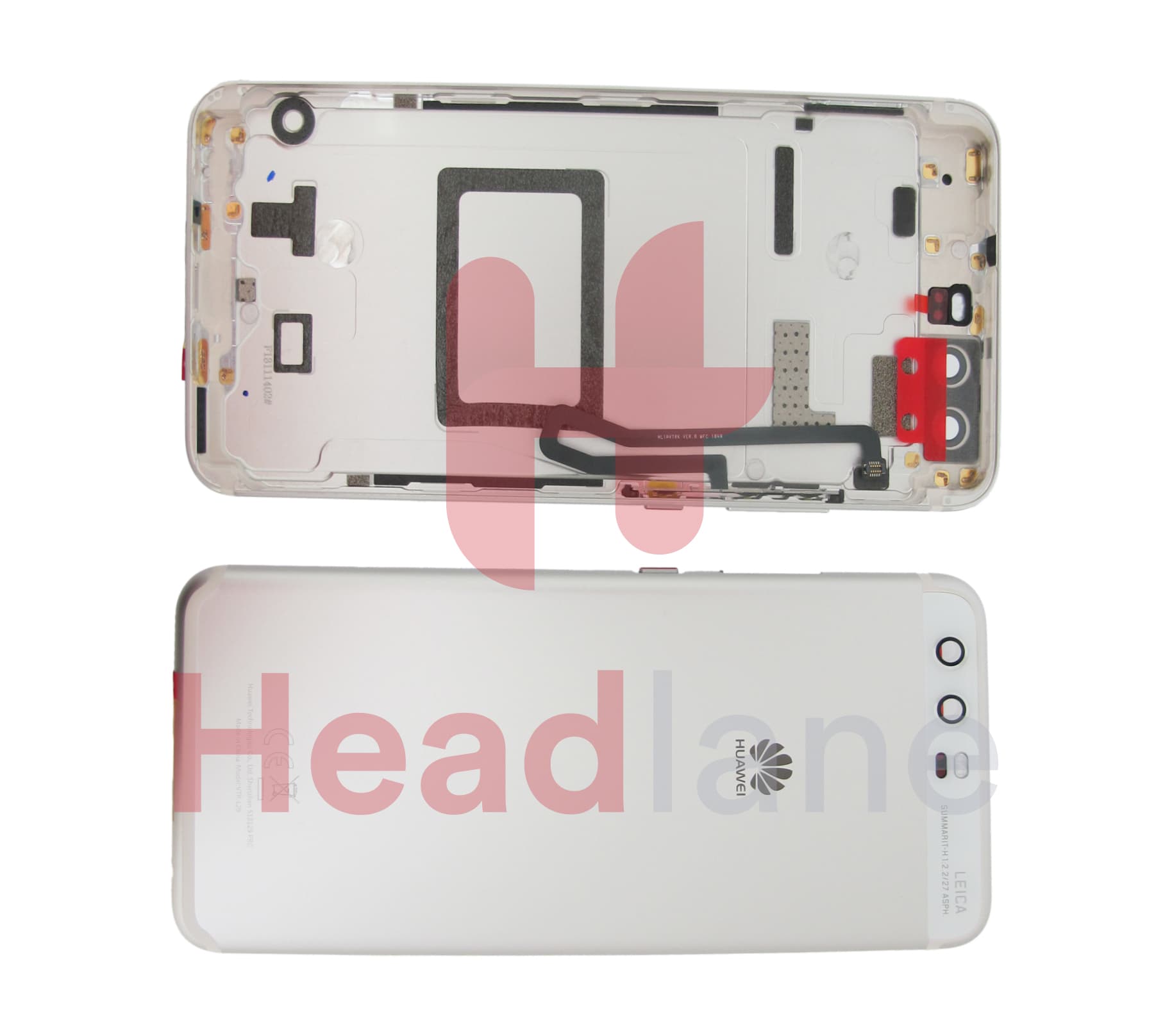 Huawei P10 Back / Battery Cover - Silver - view 2