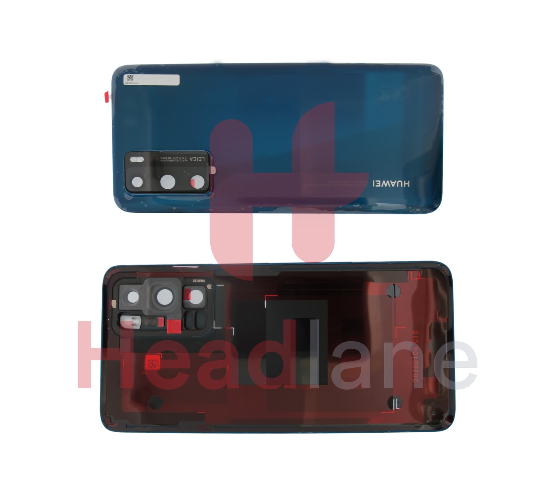 Huawei P40 Back / Battery Cover - Deep Sea Blue - view 2