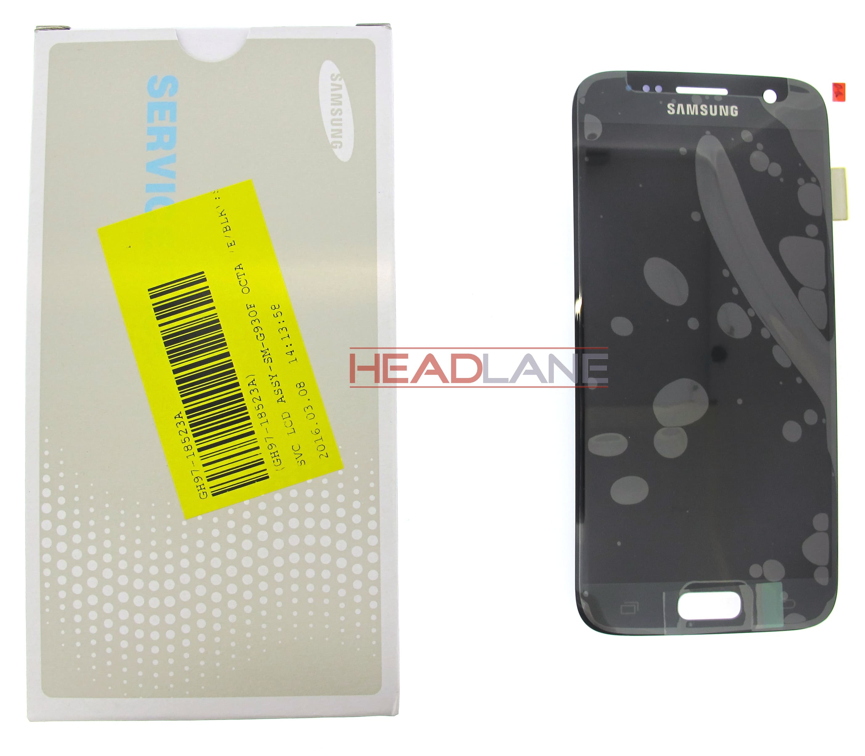 Samsung SM-G930F Galaxy S7 LCD Display / Screen + Touch - Black - view 3