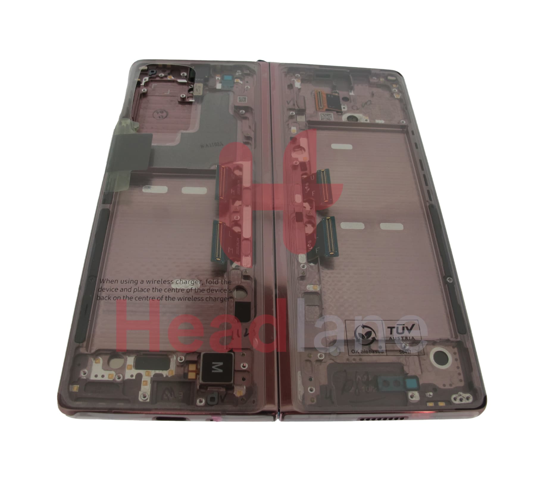 Samsung SM-F916 Galaxy Z Fold2 5G LCD Display / Screen + Touch - Mystic Bronze (Blue Hinge) - view 2