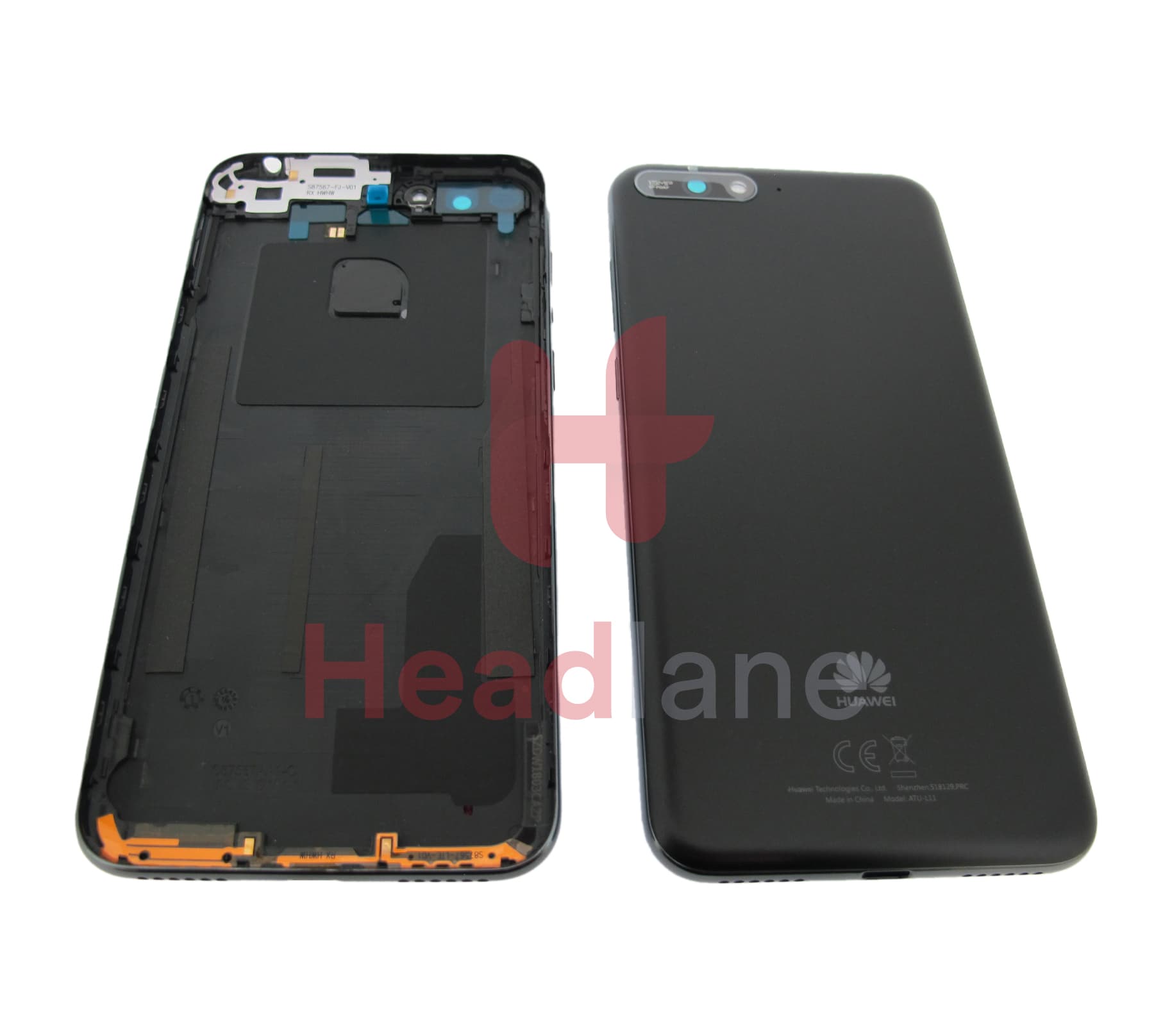 Huawei Y6 (2018) Back / Battery Cover - Black - view 2