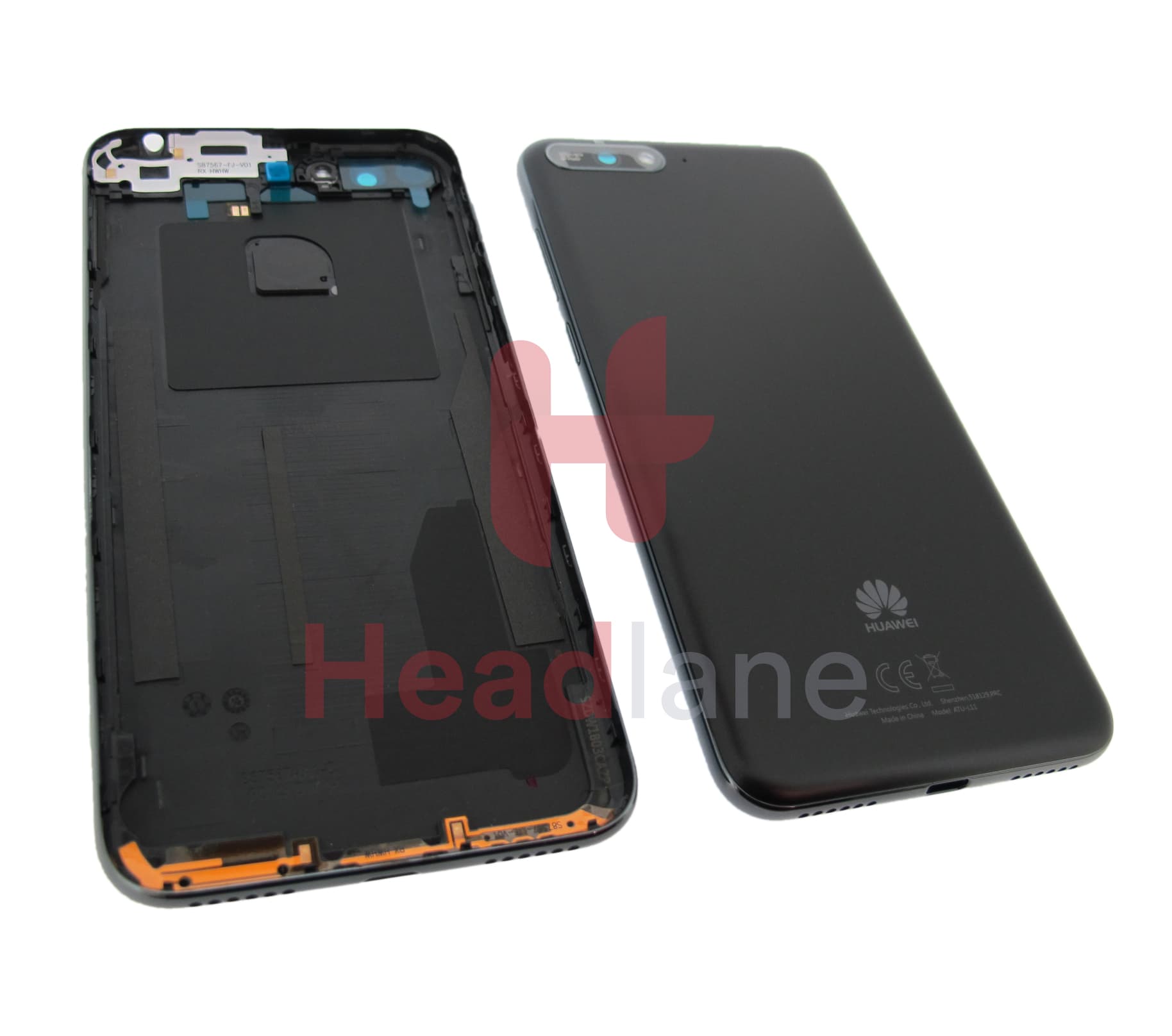 Huawei Y6 (2018) Back / Battery Cover - Black - view 3