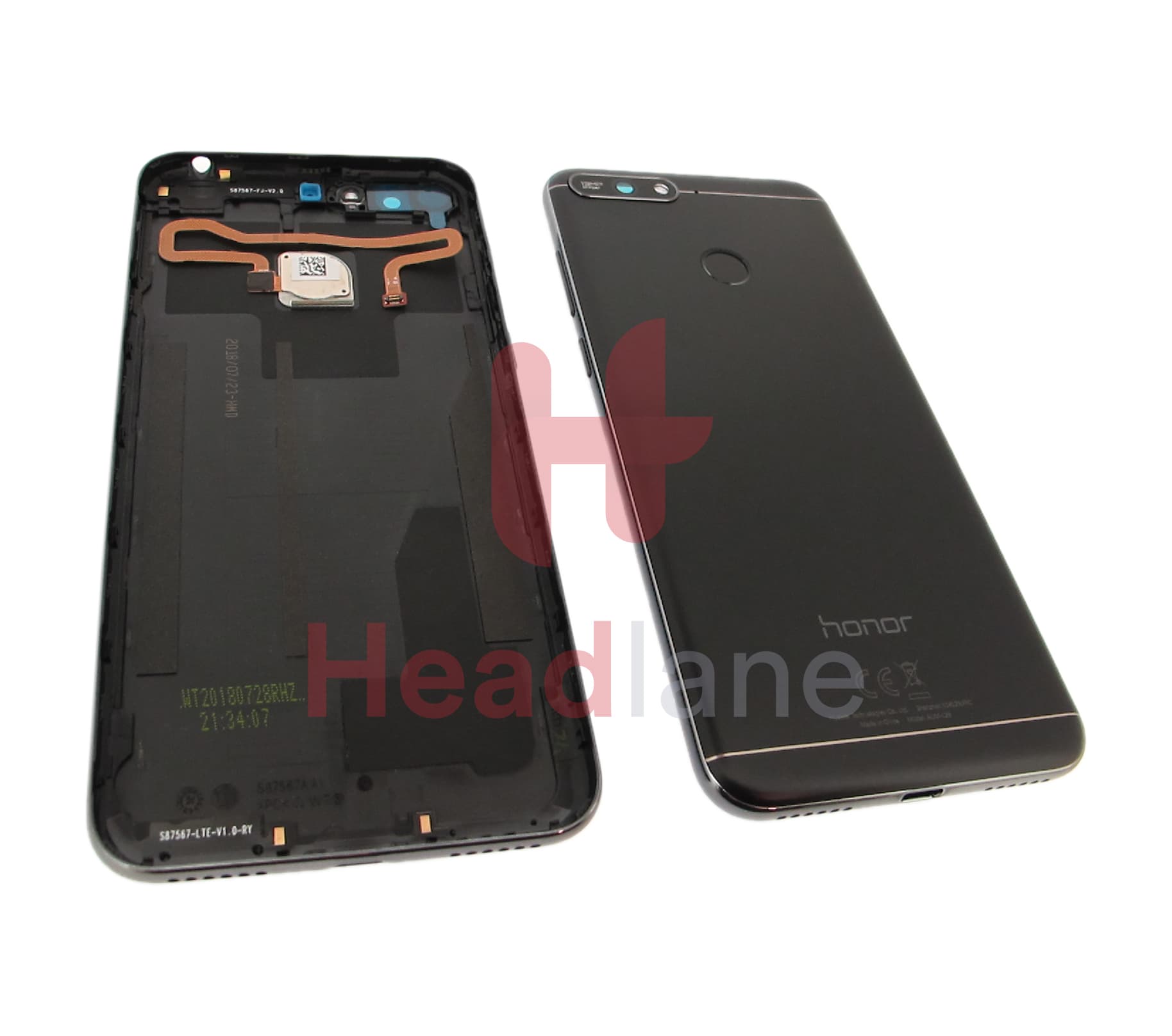 Huawei Honor 7A Back / Battery Cover - Black - view 2
