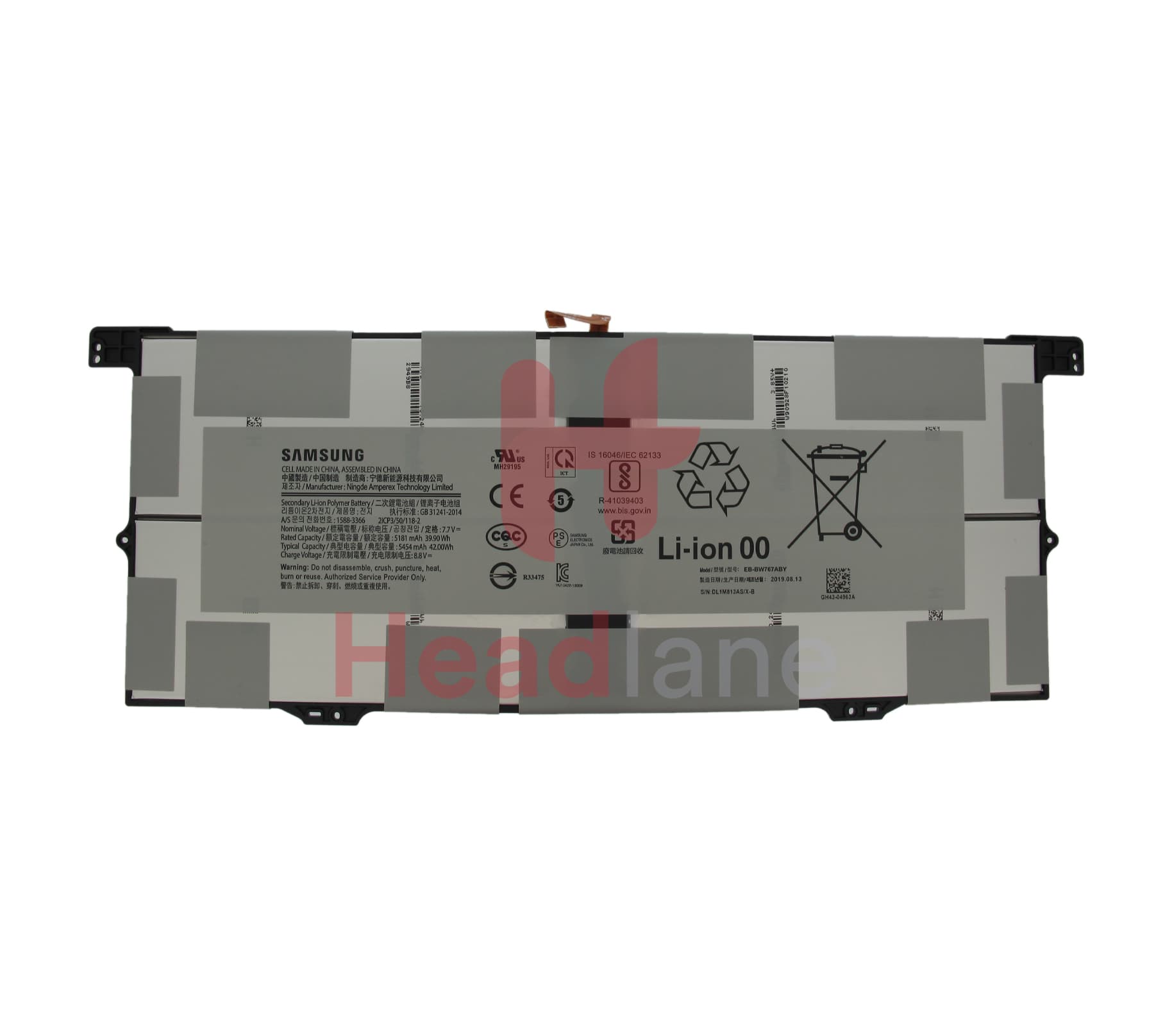 Samsung SM-W767 / NP767 Galaxy Book S EB-BW767ABY Internal Battery - view 3