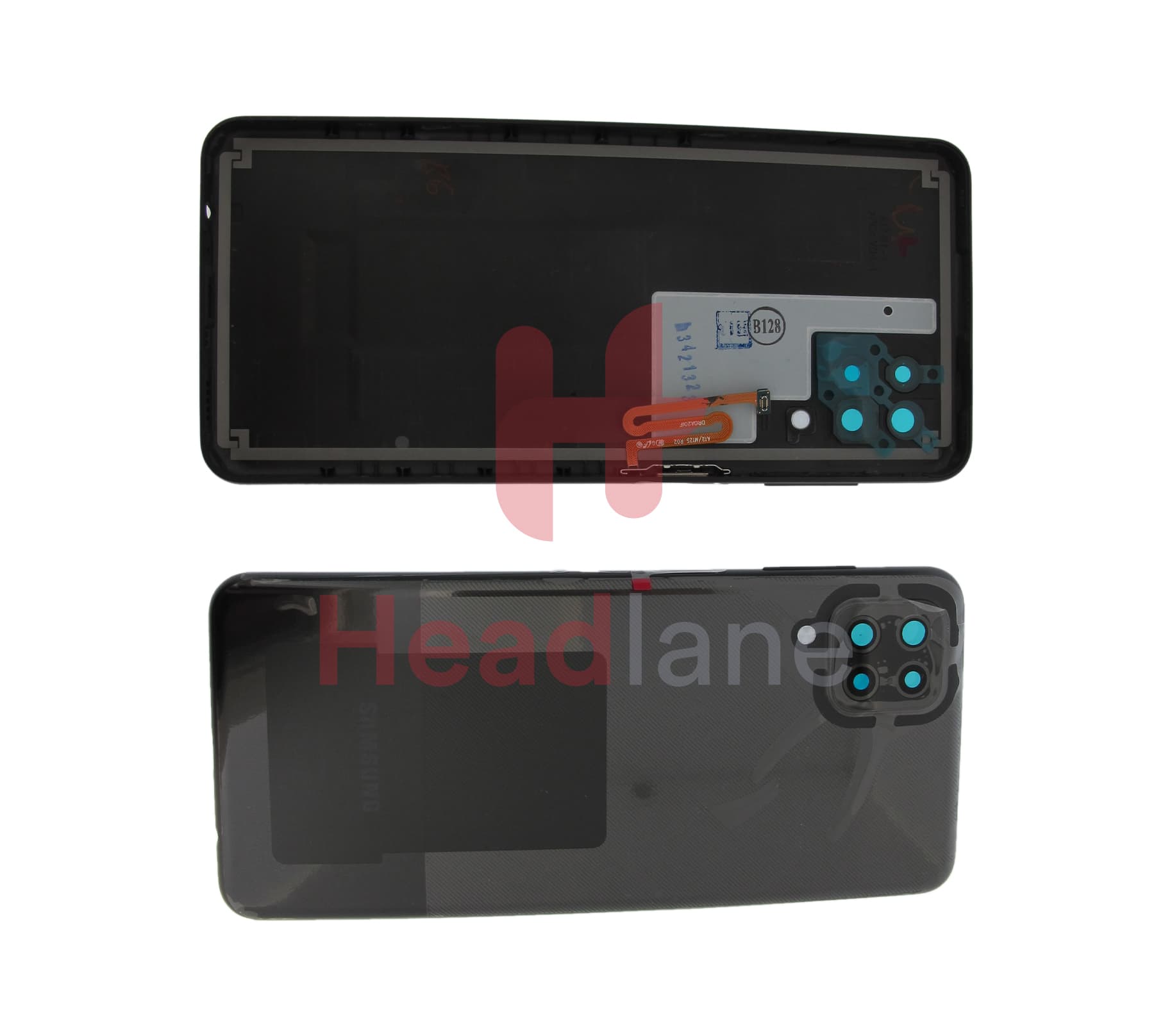 Samsung SM-A125 Galaxy A12 Back / Battery Cover - Black - view 3