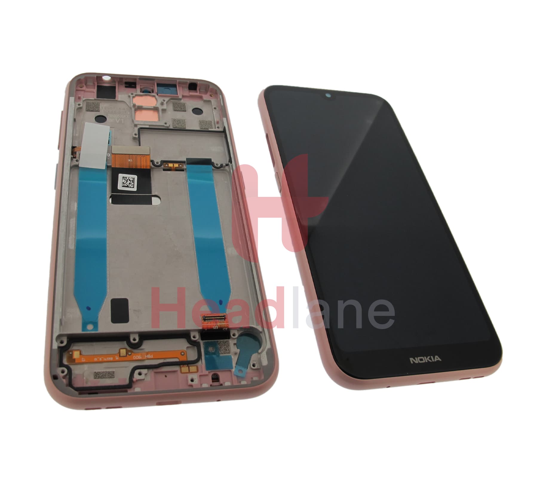 Nokia 4.2 TA-1157, TA-1150 LCD Display / Screen + Touch - Pink - view 3