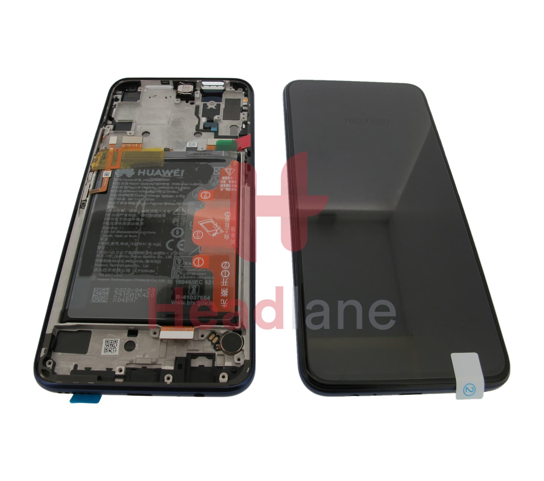 Huawei Honor 9X Pro LCD Display / Screen + Touch + Battery - Purple - view 2