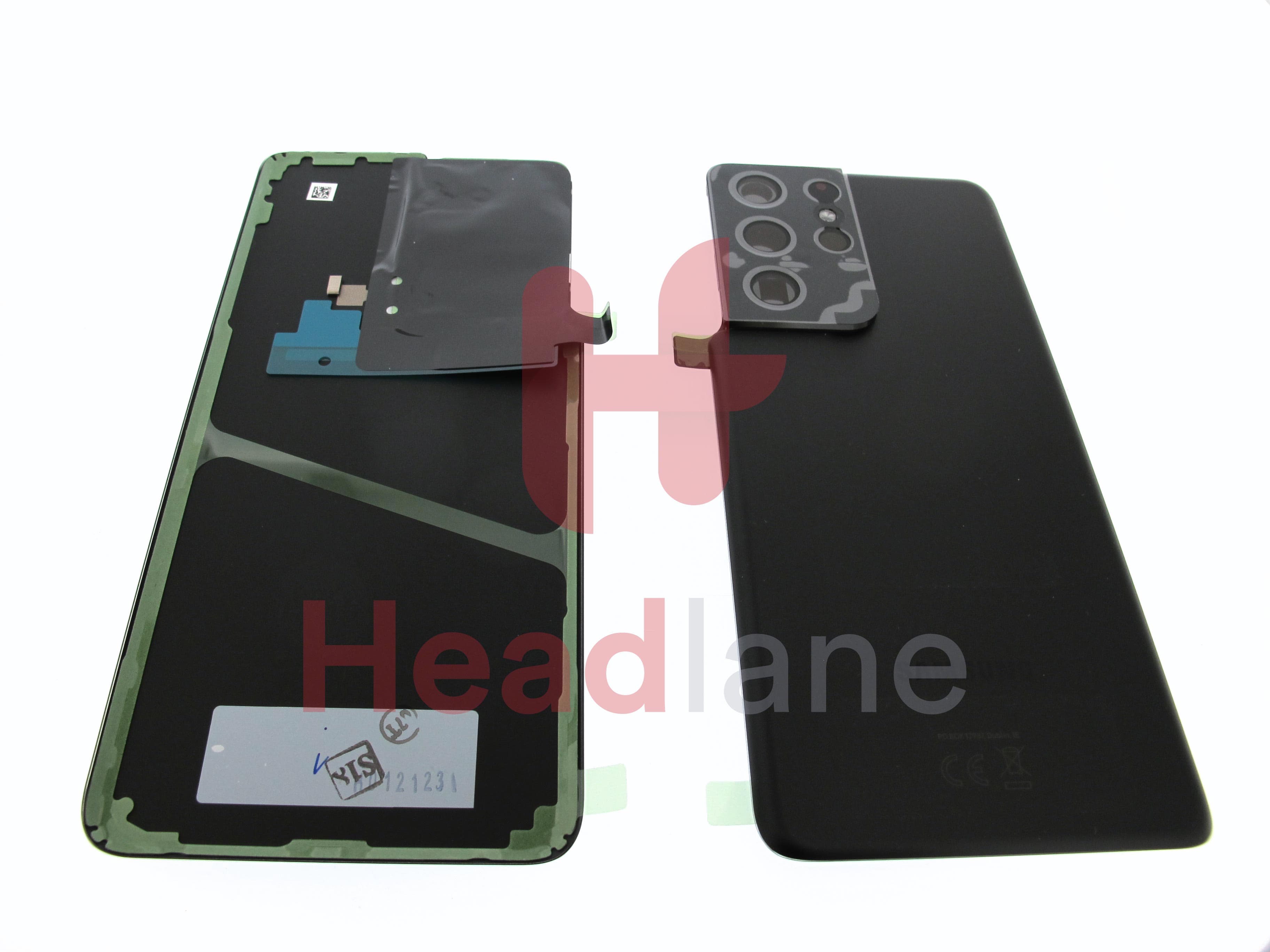 Samsung SM-G998 Galaxy S21 Ultra 5G Back / Battery Cover - Phantom Black - view 3