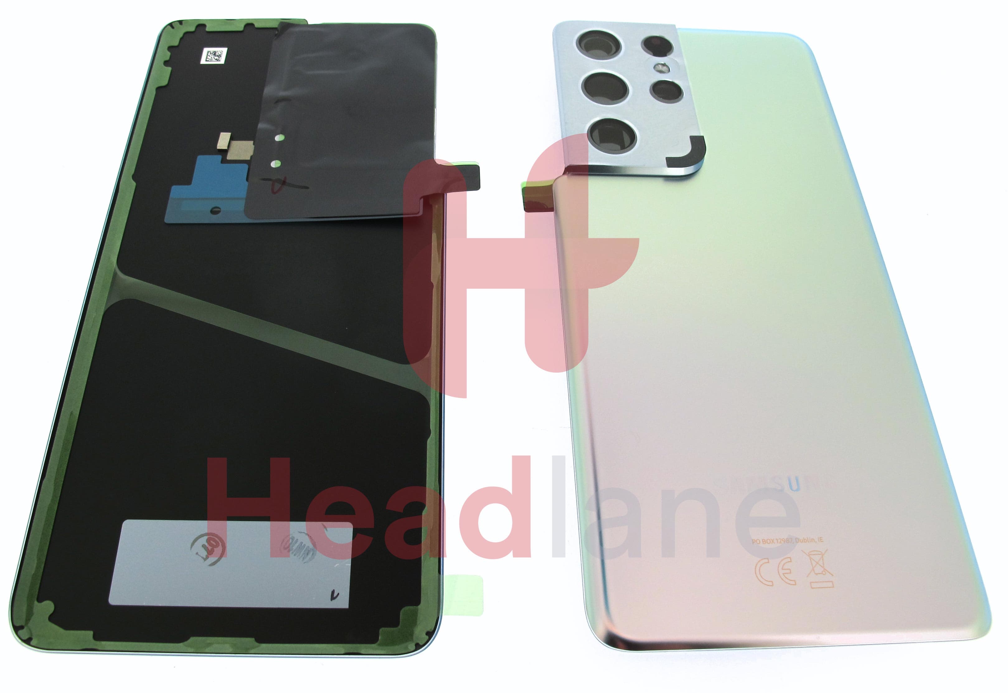 Samsung SM-G998 Galaxy S21 Ultra 5G Back / Battery Cover - Phantom Silver - view 3