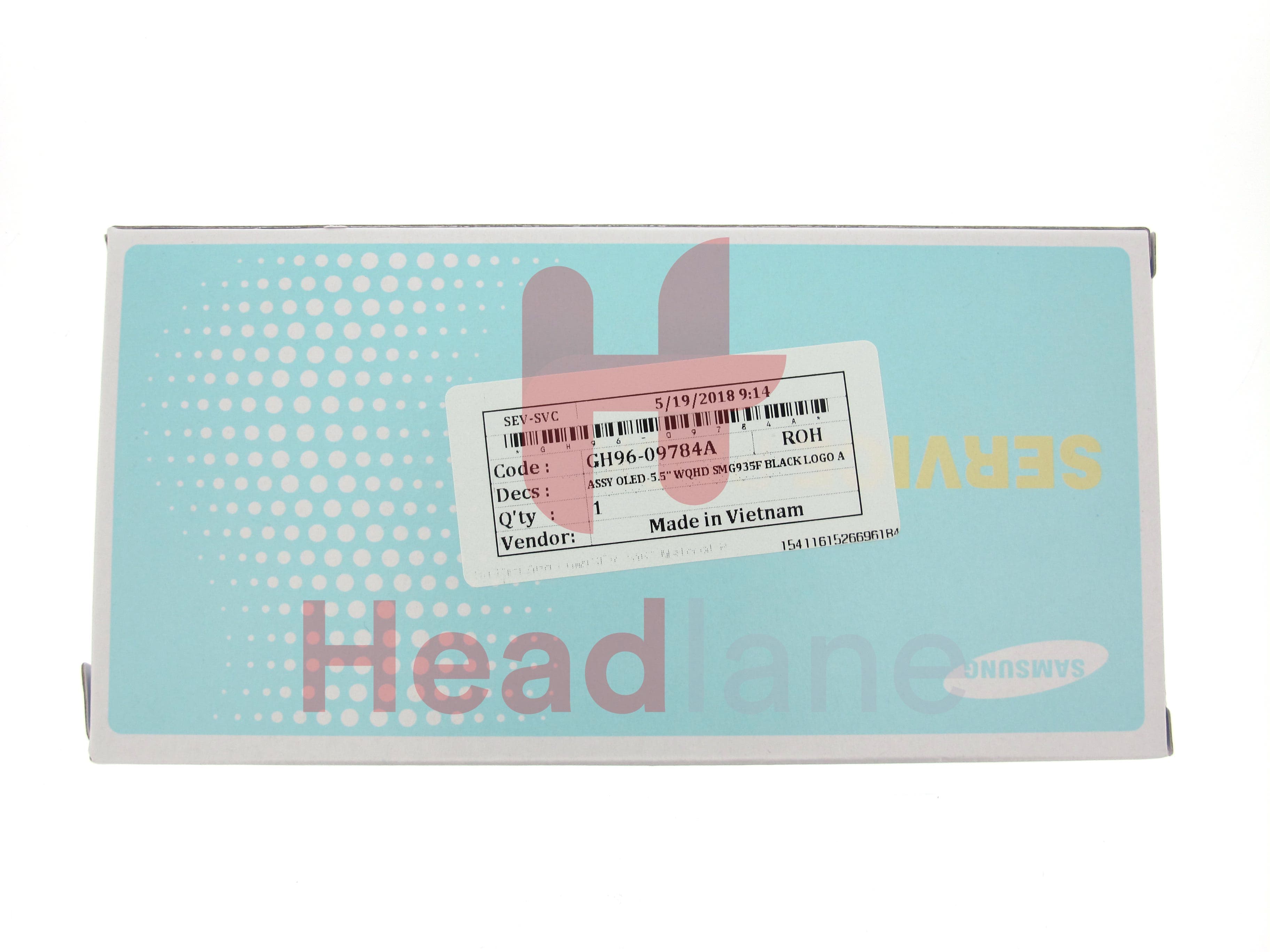 Samsung SM-G935 Galaxy S7 Edge LCD Display / Screen + Touch - Black (No Frame) - view 4