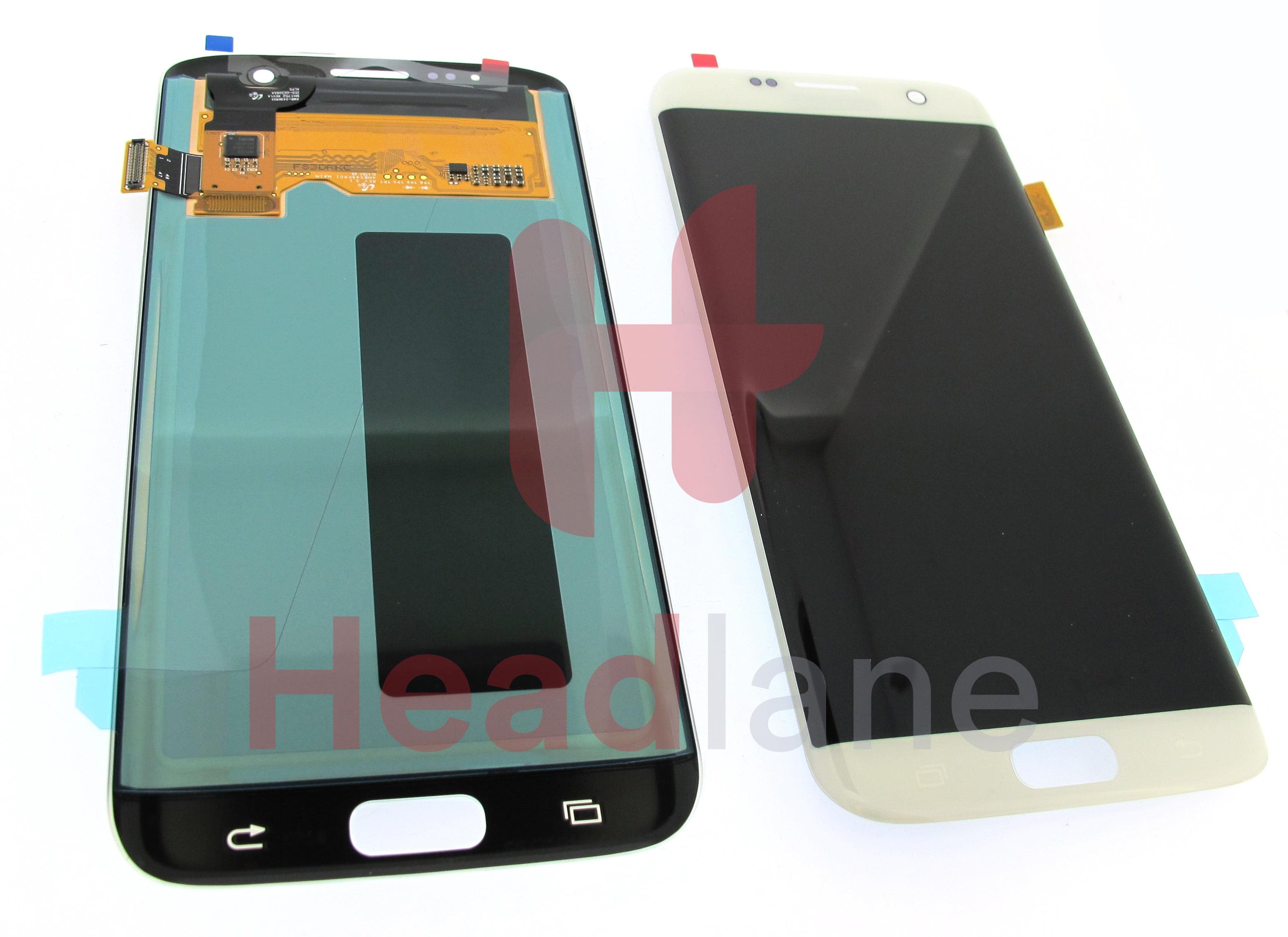 Samsung SM-G935 Galaxy S7 Edge LCD Display / Screen + Touch - White (No Frame) - view 2