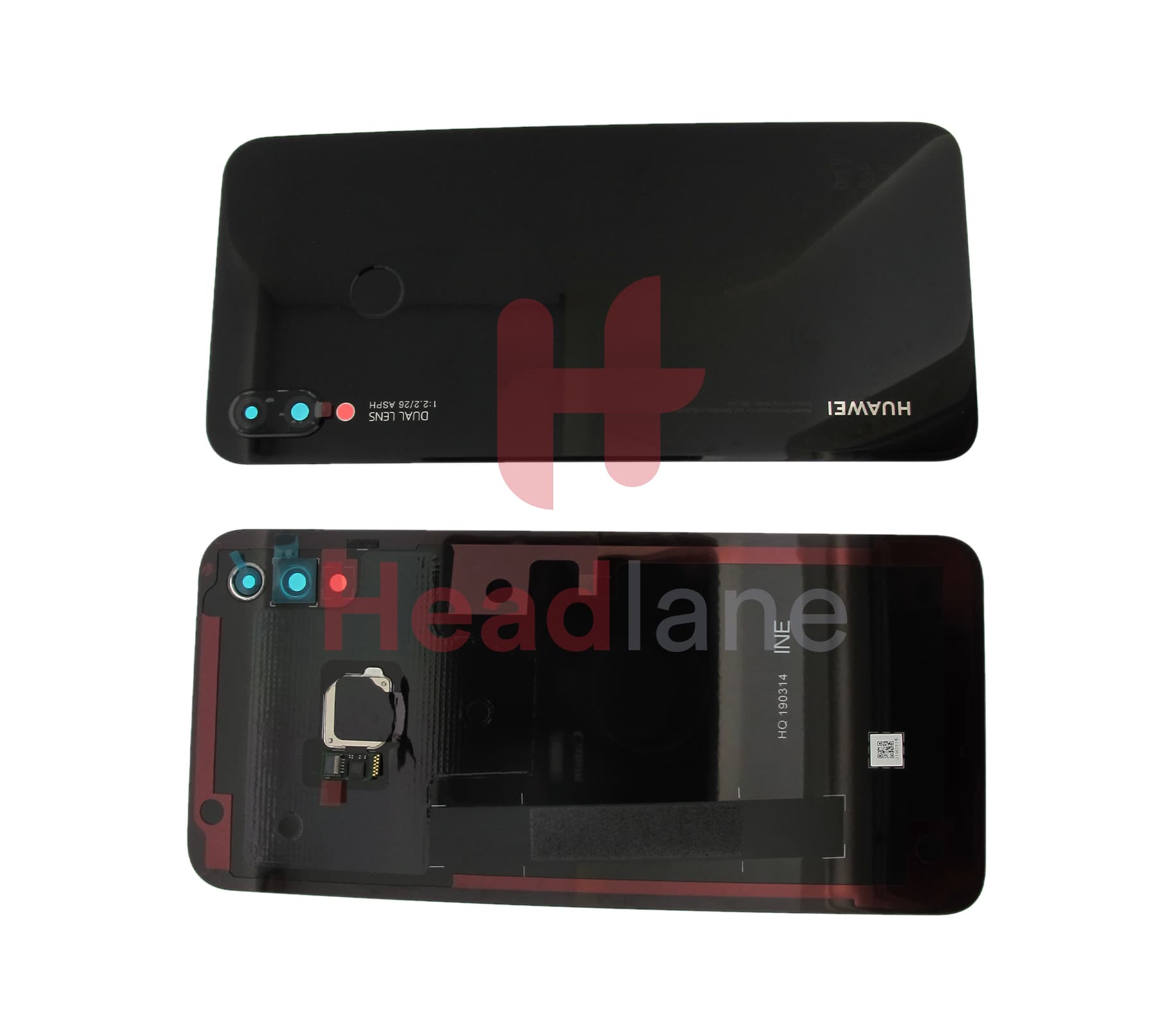 Huawei P Smart+ / P Smart Plus Nova 3i Back / Battery Cover - Black - view 3