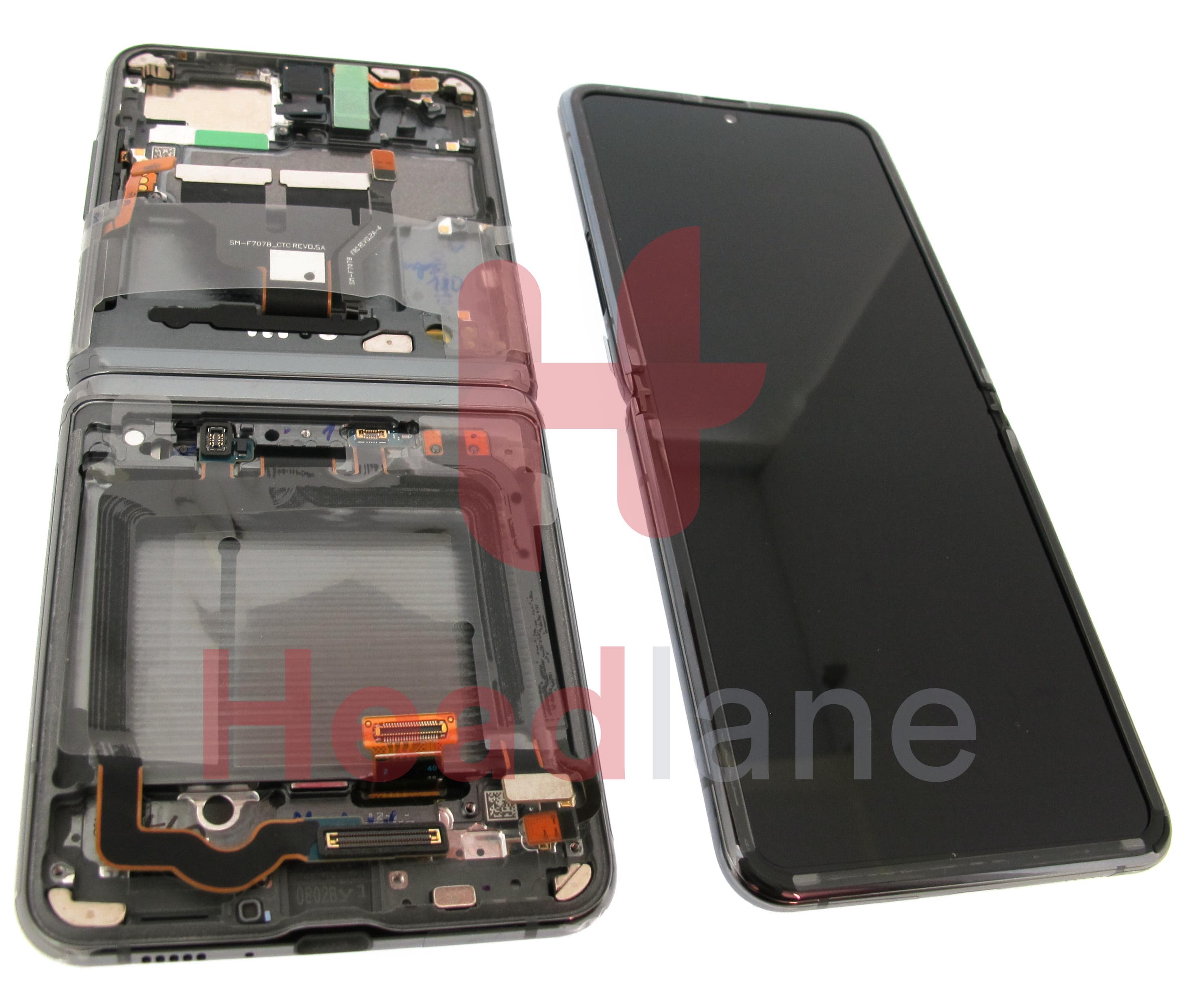 Samsung SM-F707 Galaxy Z Flip 5G LCD Display / Screen + Touch - Mystic Grey - view 2