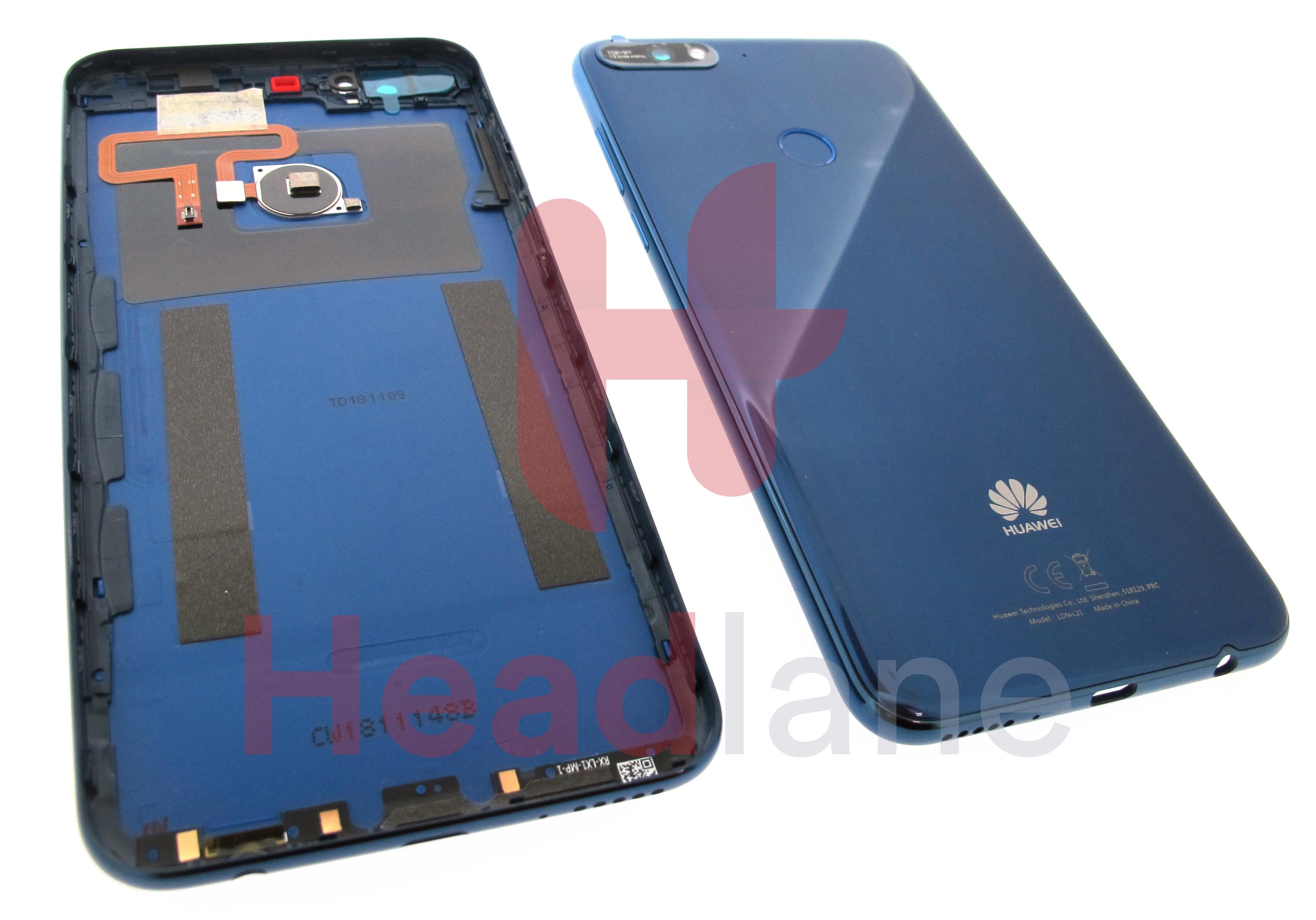 Huawei Y7 (2018) Back / Battery Cover - Blue - view 2