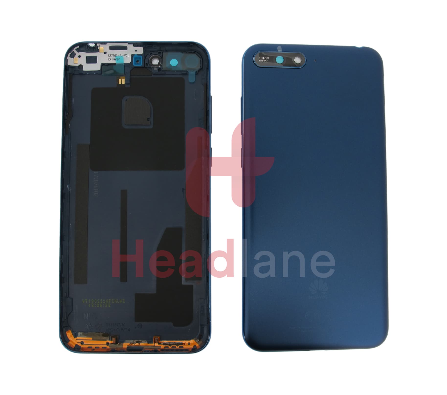 Huawei Y6 (2018) Back / Battery Cover - Blue - view 2