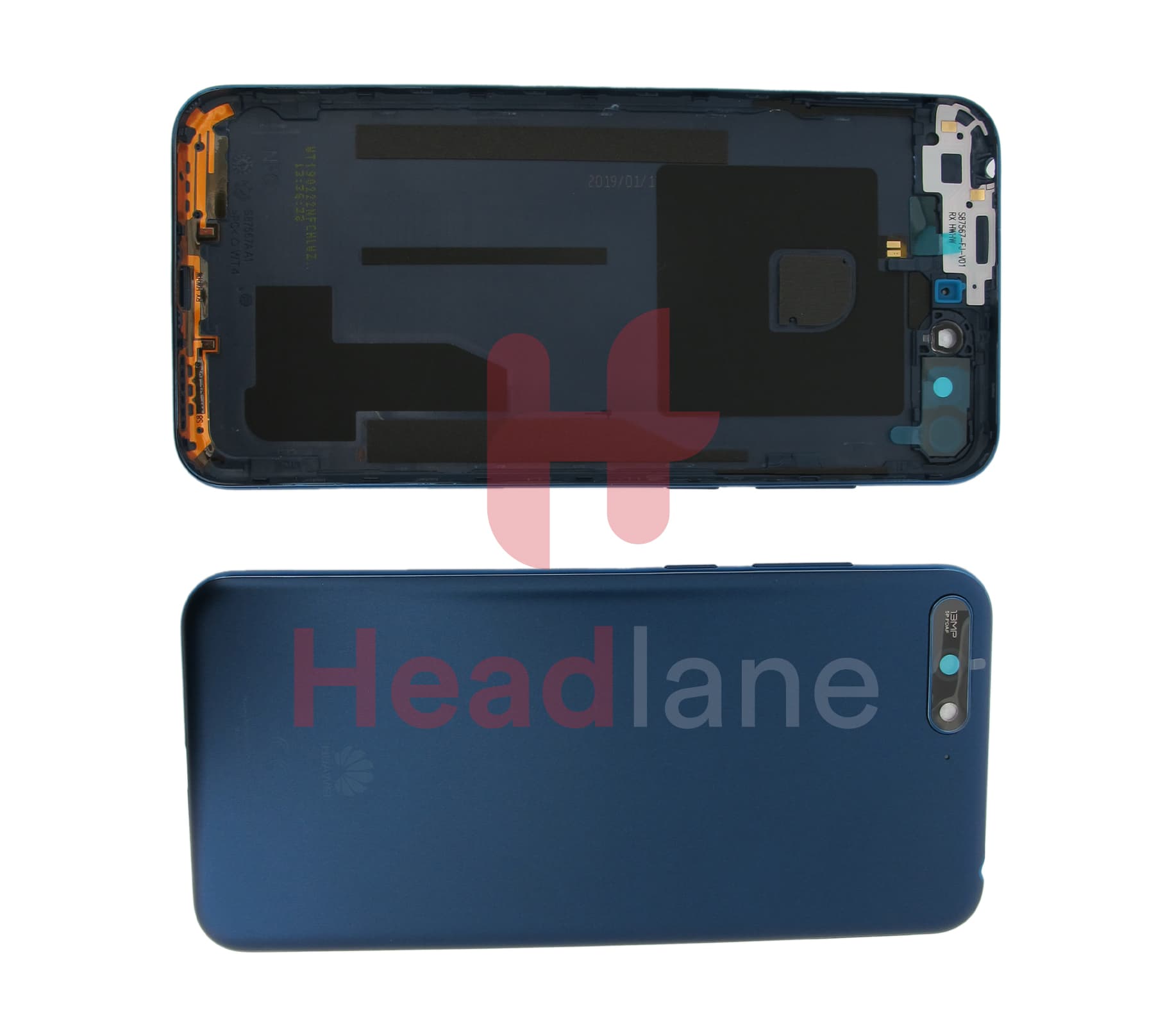 Huawei Y6 (2018) Back / Battery Cover - Blue - view 3