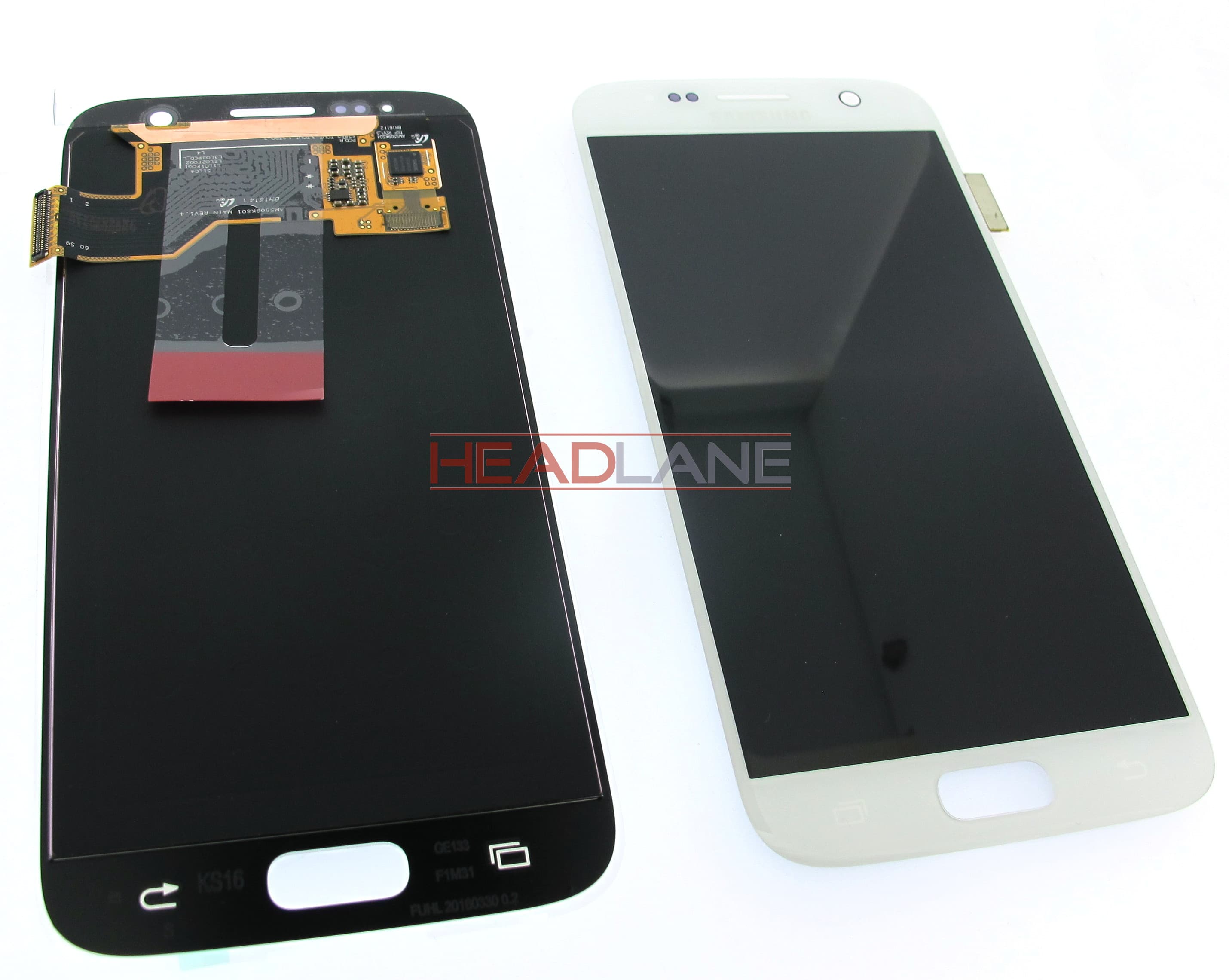 Samsung SM-G930F Galaxy S7 LCD Display / Screen + Touch - White - view 2