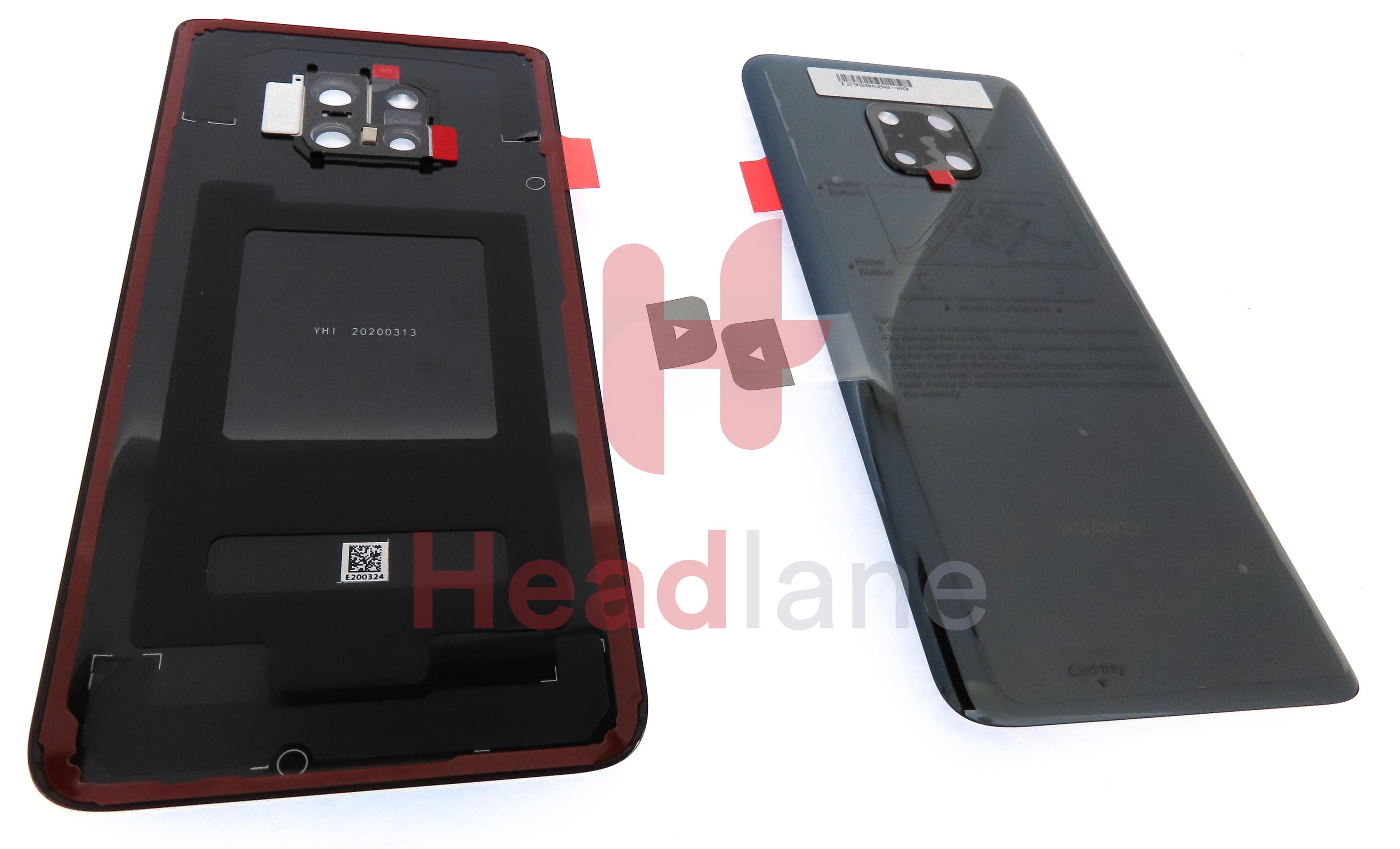 Huawei Mate 20 Pro Back / Battery Cover - Black (Single SIM) - view 2