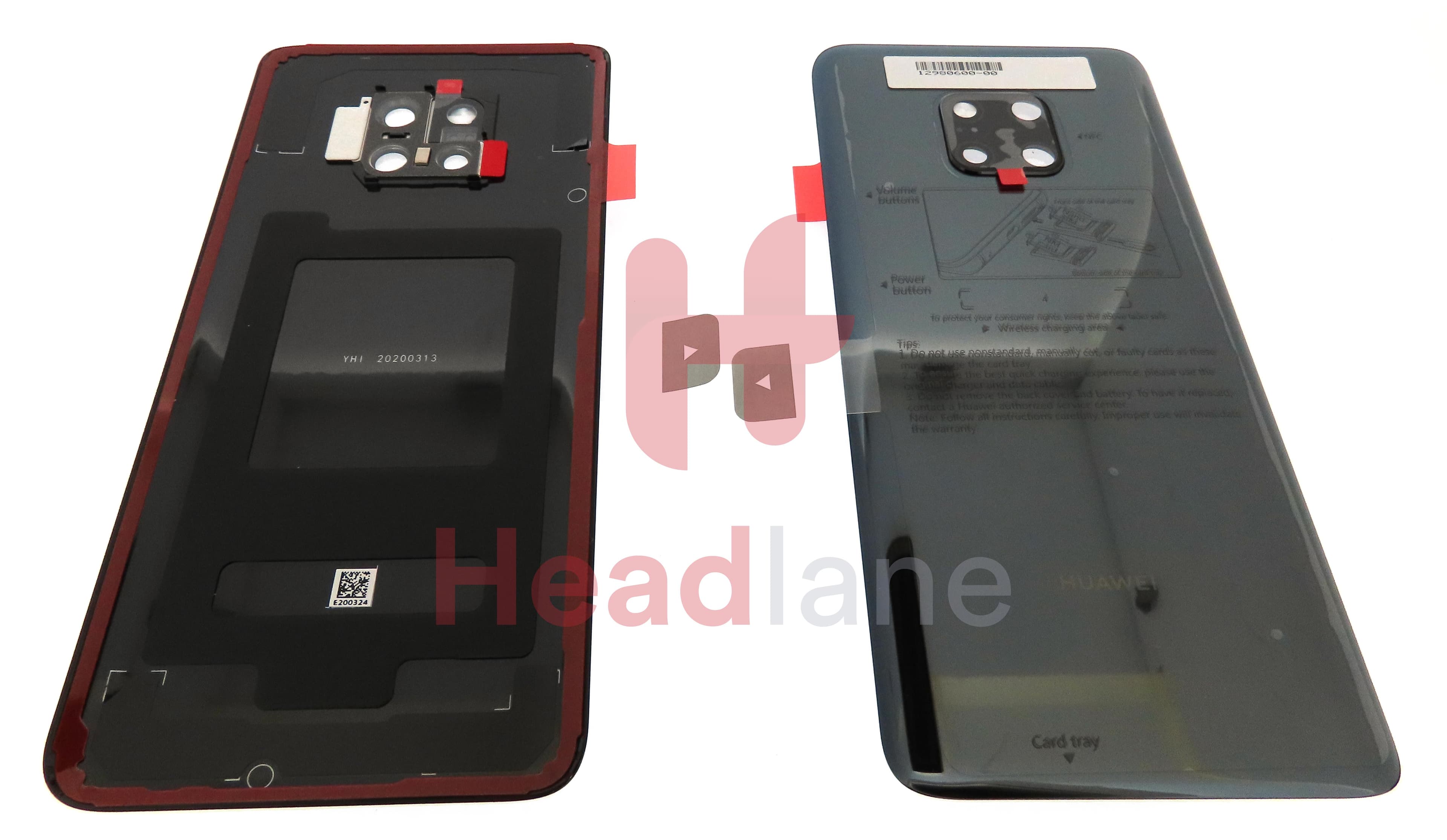 Huawei Mate 20 Pro Back / Battery Cover - Black (Single SIM) - view 3