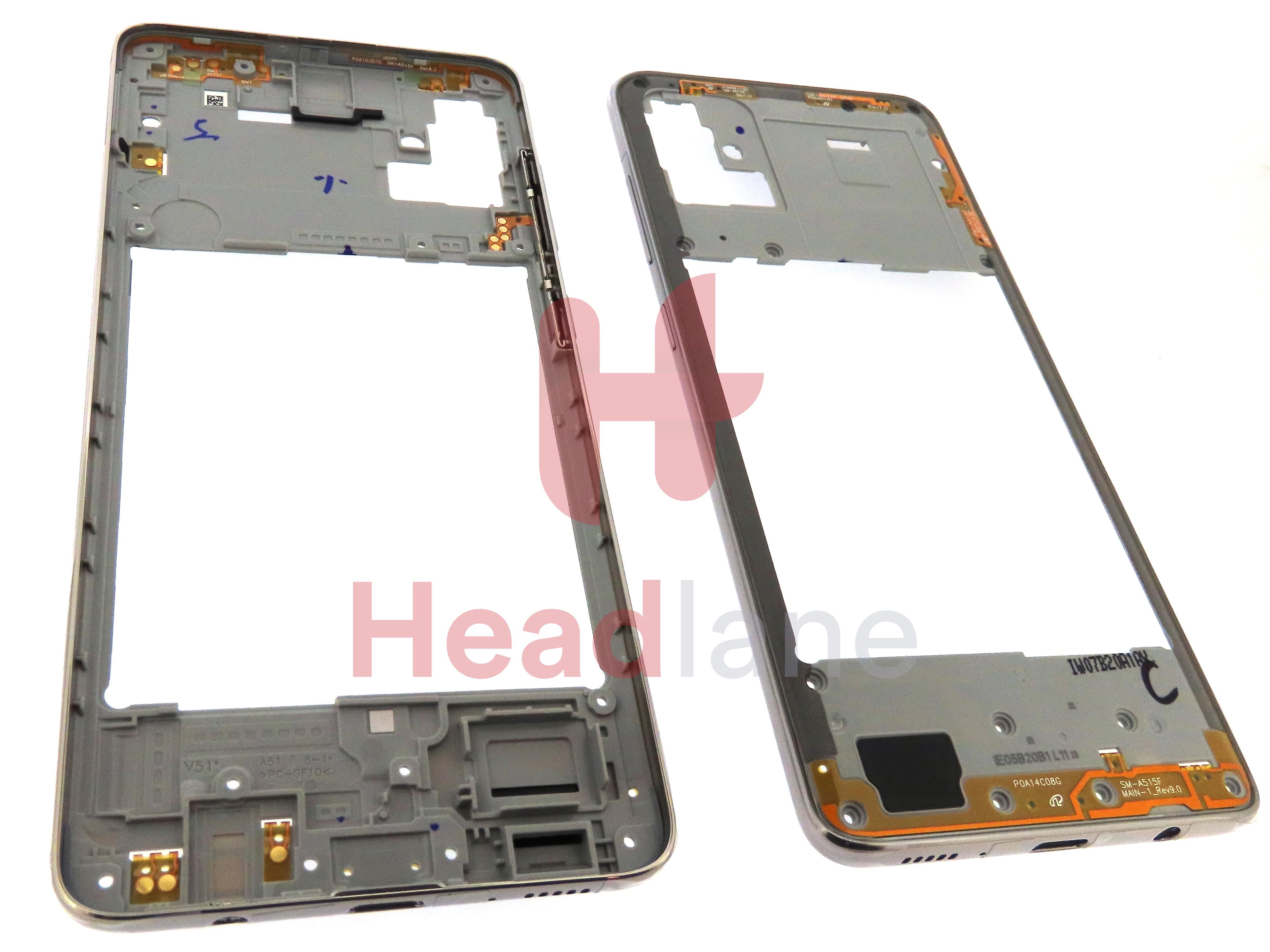 Samsung SM-A515 Galaxy A51 Middle Cover / Chassis - White - view 2