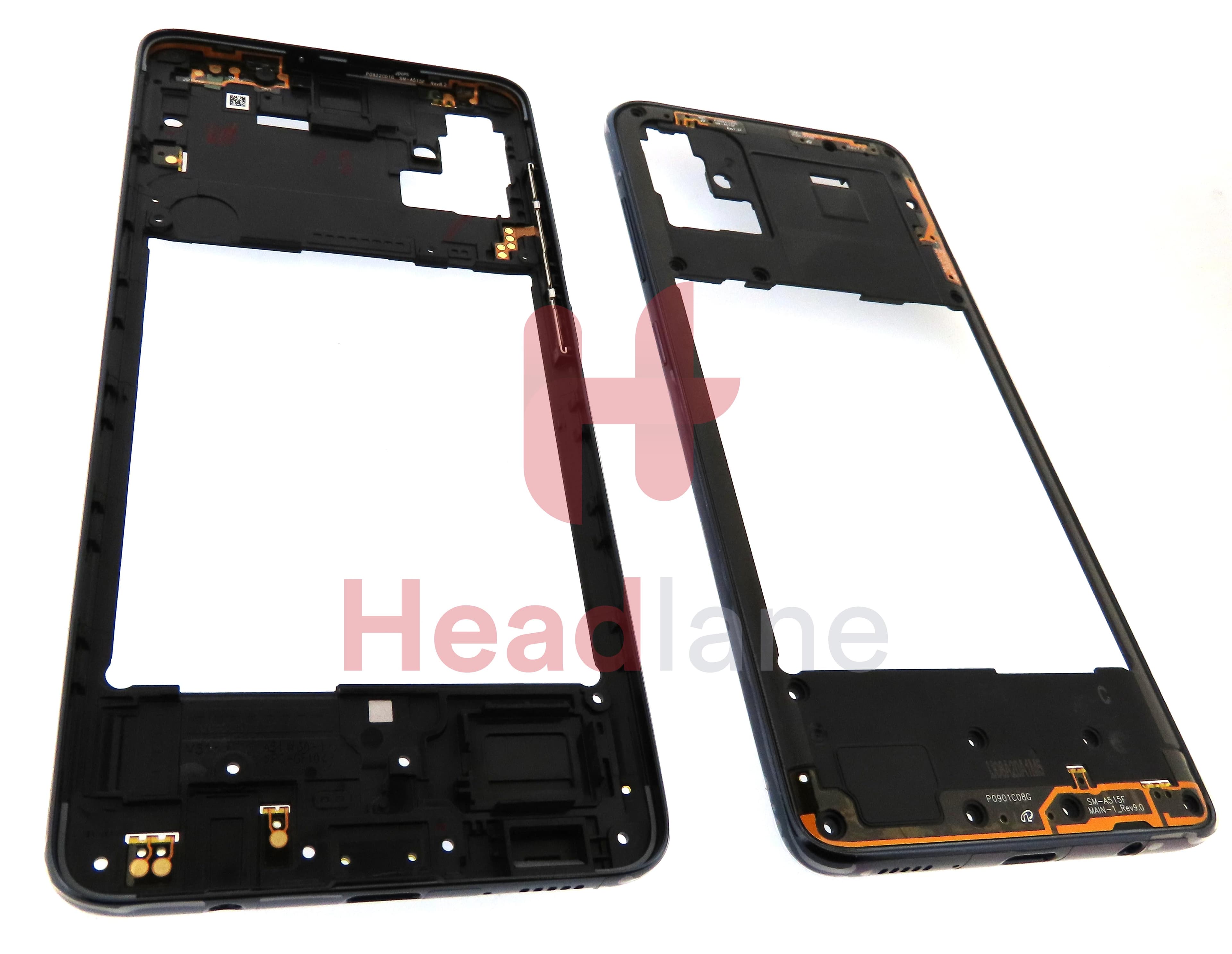 Samsung SM-A515 Galaxy A51 Middle Cover / Chassis - Black - view 2