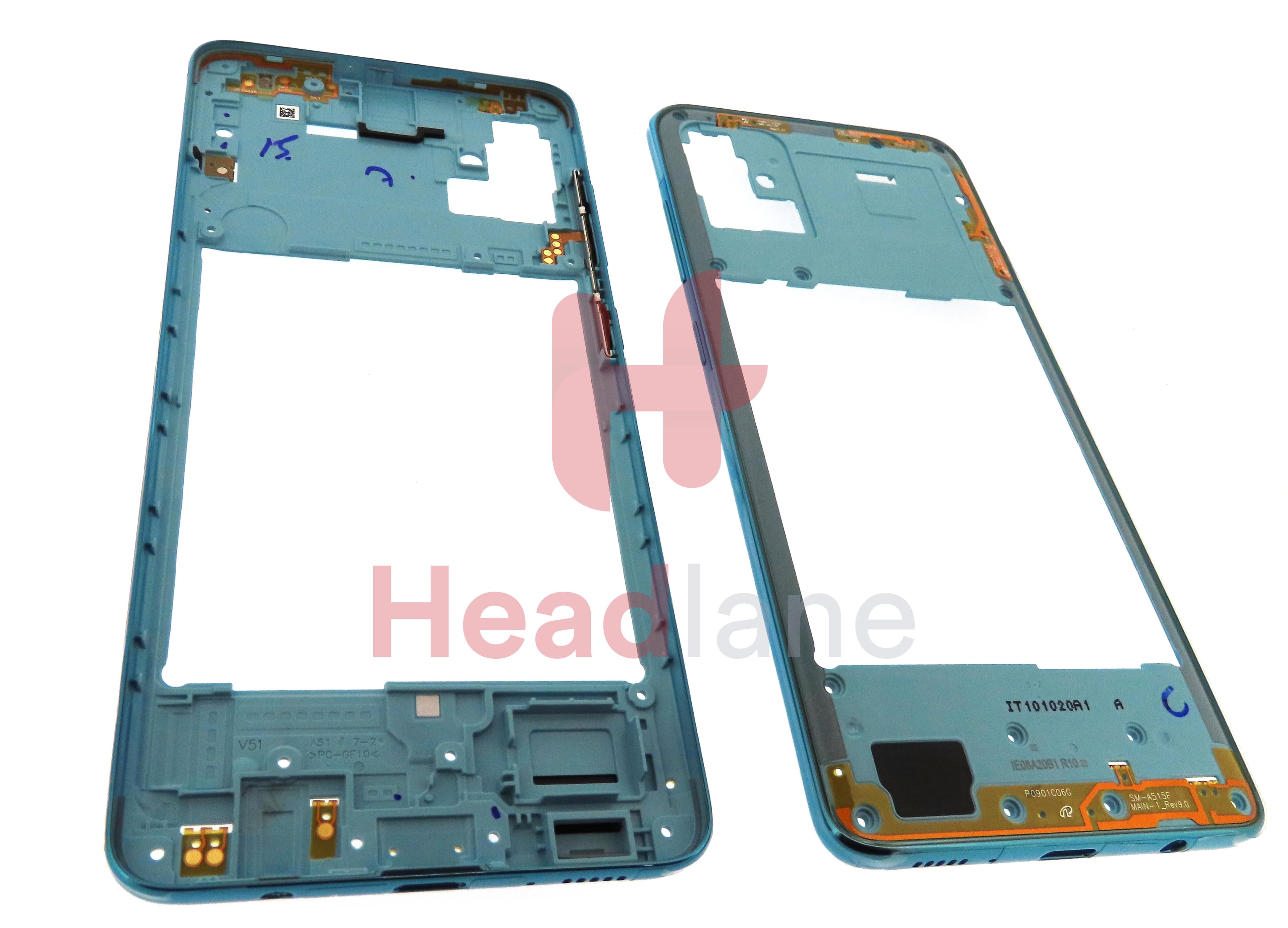 Samsung SM-A515 Galaxy A51 Middle Cover / Chassis - Blue - view 2