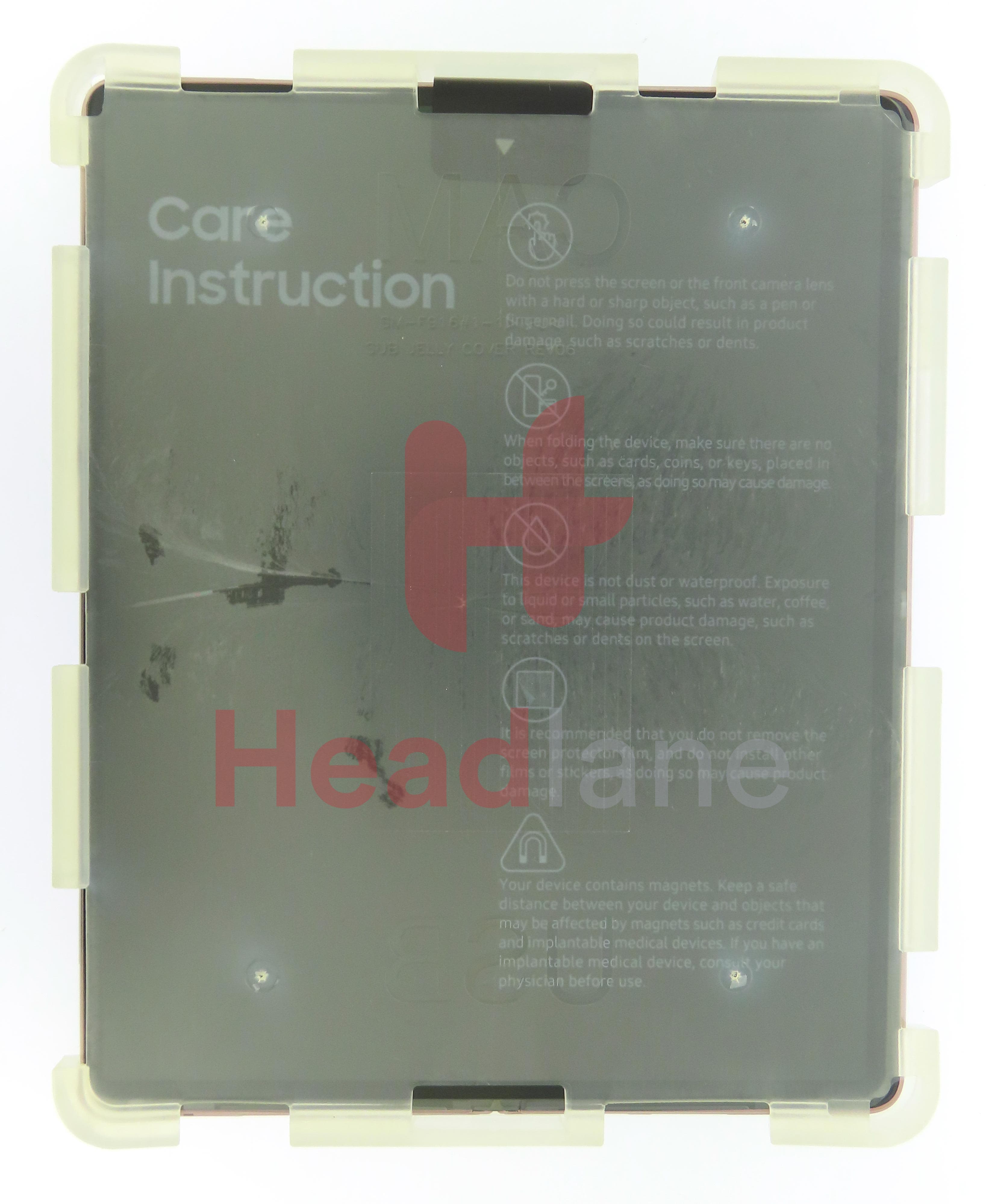 Samsung SM-F916 Galaxy Z Fold2 5G LCD Display / Screen + Touch - Mystic Bronze (Red Hinge) - view 3