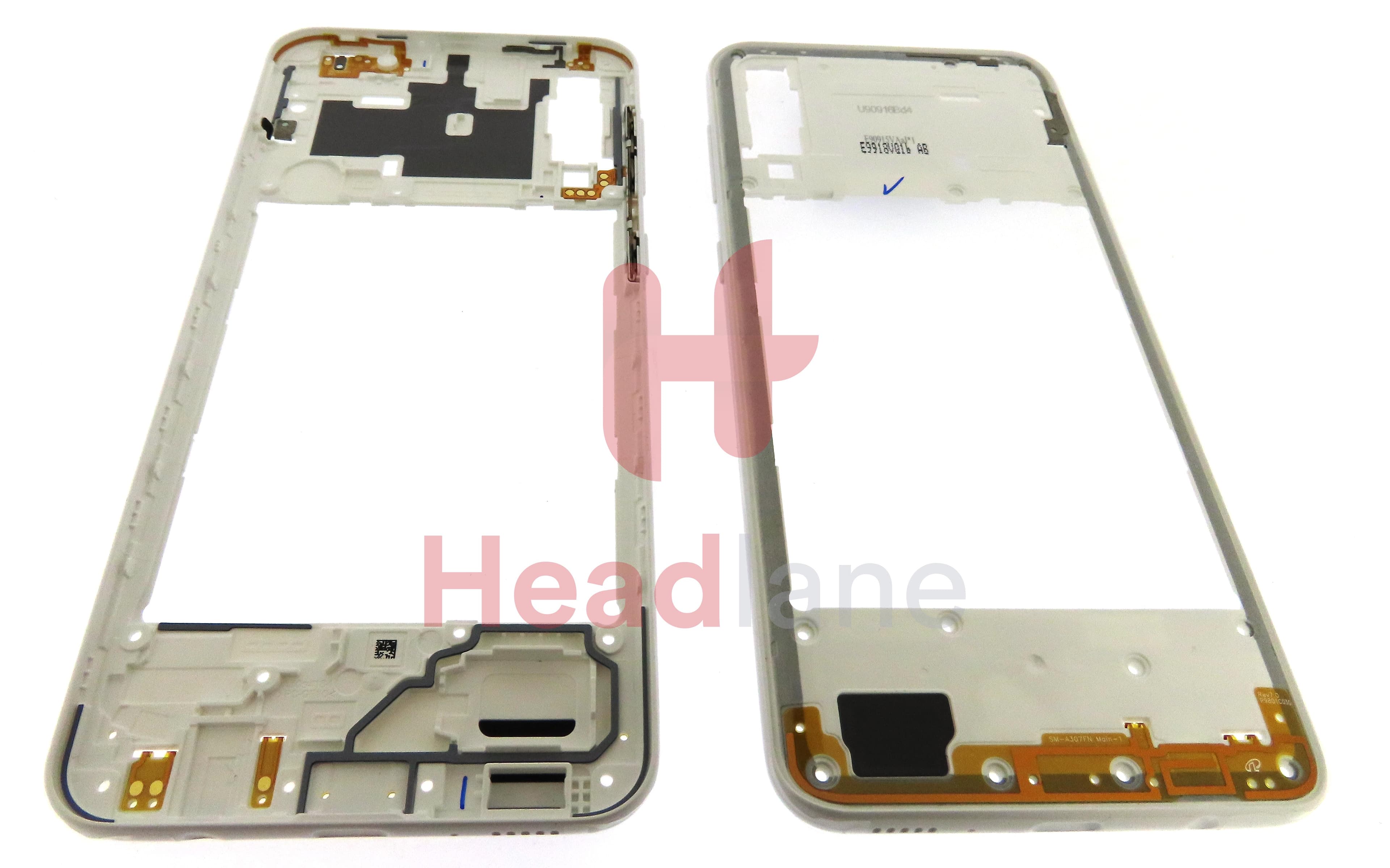 Samsung SM-A307 Galaxy A30s Middle Cover / Chassis - White - view 2