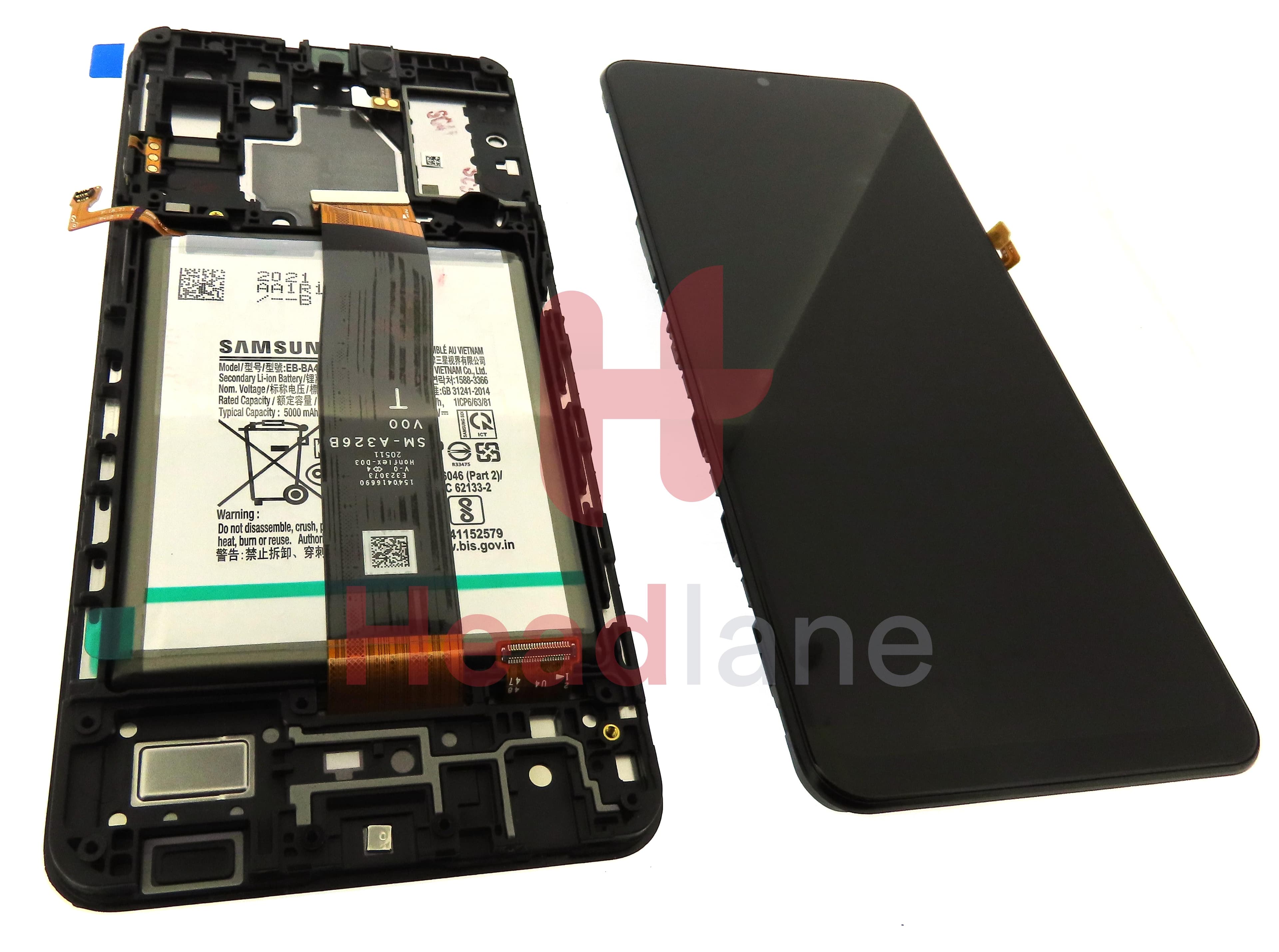 Samsung SM-A326 Galaxy A32 5G LCD Display / Screen + Touch + Battery - view 2